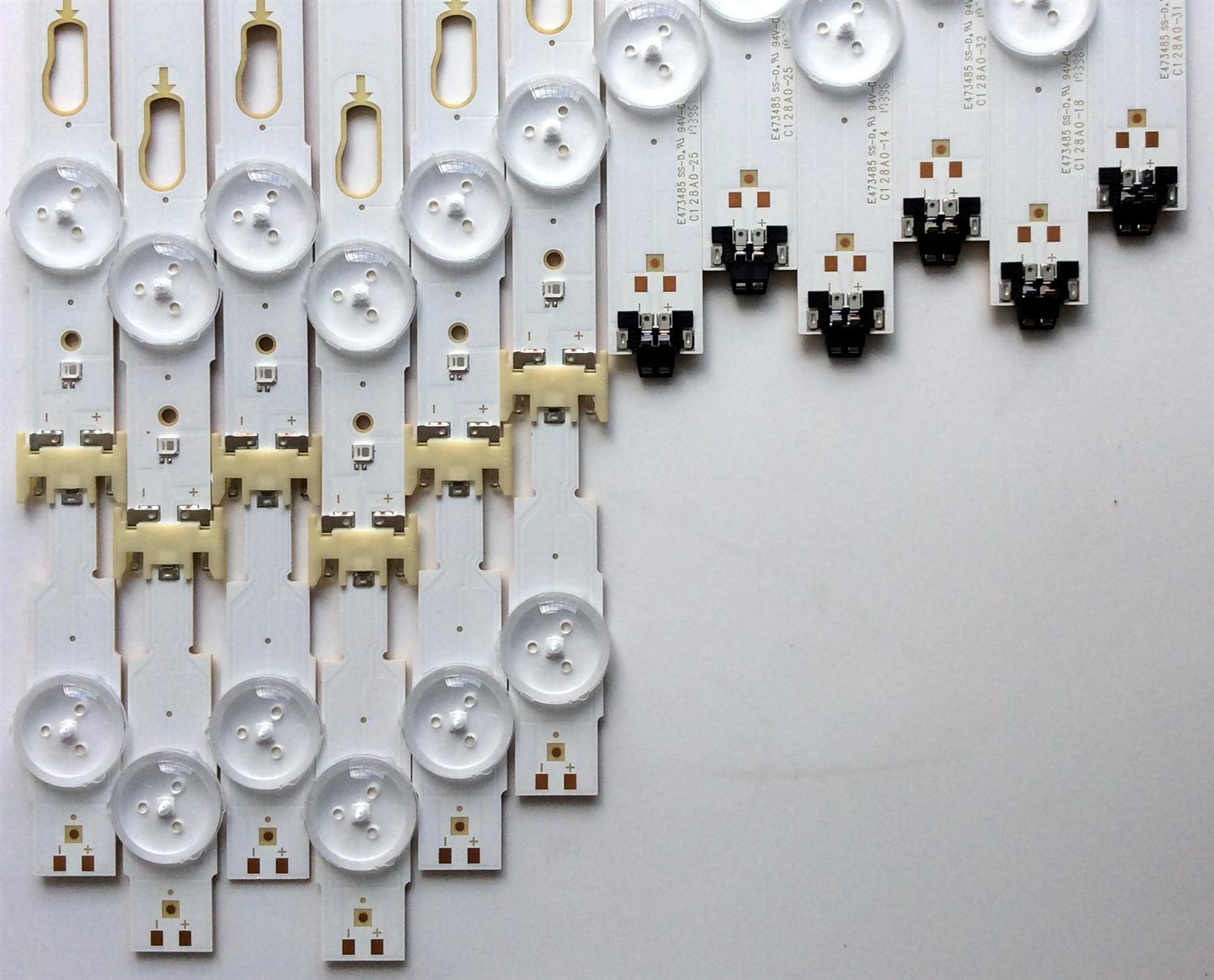 KIT DE LED'S PARA TV (12 PIEZAS) / SAMSUNG BN96-40632A / BN96-40633A / LM41-00335A / E473485 / PANELS CY-GM049HGLV8H / CY-WK049HGLV1V / CY-GM049HGLV2H / CY-WK049HGLV1H / MODELOS UN49KU6500 / UE49MU6300 / UA49KU7350 / MAS MODELOS EN DESCRIPCION - Imagen 4