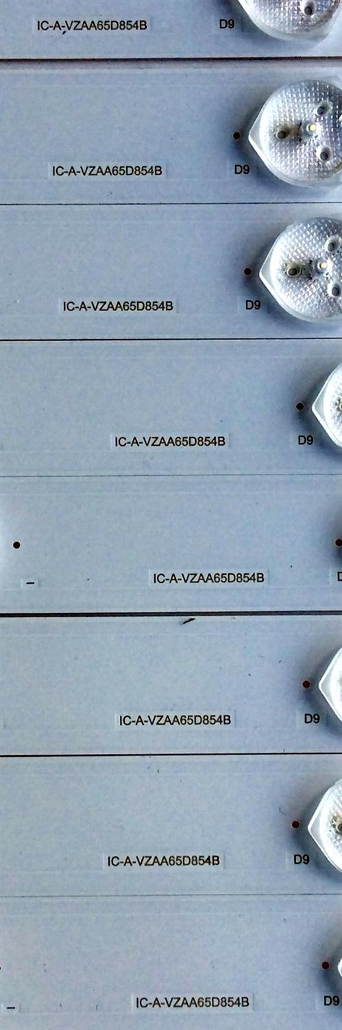 KIT DE LED'S PARA TV (16 PIEZAS) / SUNBRITE IC-A-VZAA65D854A / IC-A-VZAA65D854B / 0981010221I1 / 0981010221I2 / G105M8RP40SA / BY-G105M8RP40SA-2-6-157-I1-0022 / PANEL T650QVN06.0 / MODELO SB-6574UHD - Imagen 5
