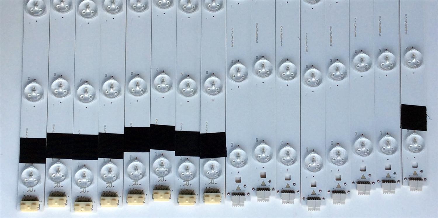 KIT DE LED'S PARA TV (16 PIEZAS) / SUNBRITE IC-A-VZAA65D854A / IC-A-VZAA65D854B / 0981010221I1 / 0981010221I2 / G105M8RP40SA / BY-G105M8RP40SA-2-6-157-I1-0022 / PANEL T650QVN06.0 / MODELO SB-6574UHD - Imagen 6