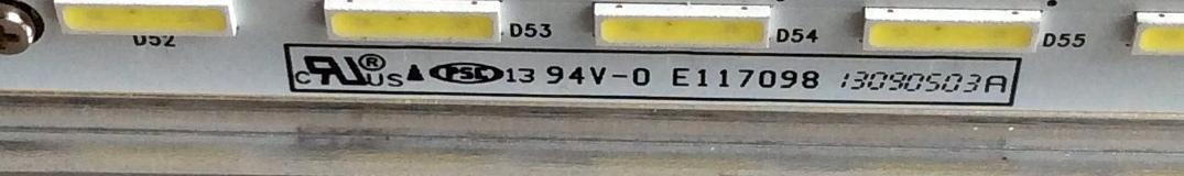 LED PARA TV / SANYO V500D2-LS1-TREM3 / C-1-1 M0004L N31 A 3 Y C A  A / PANEL V500HK1-LS6 REV.E4 / MODELOS FVF5044 / P50F44-00 - Imagen 5