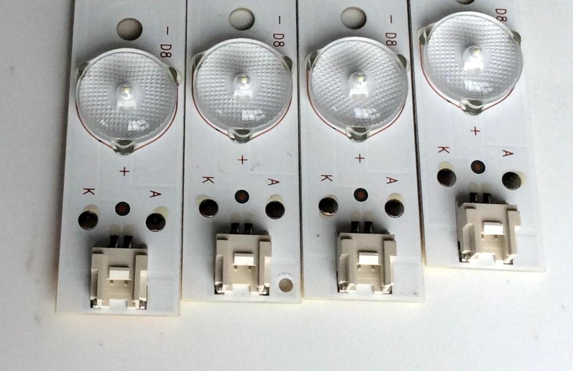 KIT DE LED'S PARA TV (4 PIEZAS) / ELEMENT 303TH390044 / TFGJ39D08-ZC21FG-03 / 125-130/2.9-3.0 / PANEL T390-DXB (P) -DLED / MODELO ELEFW3916 - Imagen 2