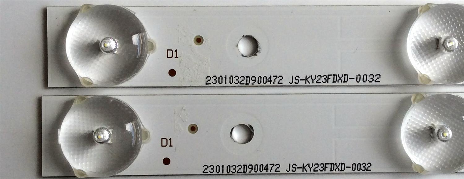 KIT DE LED'S PARA TV (2 PIEZAS) / PROSCAN 3BL-T6254102-21 / JS-KY23FDXD / YS-L  E469119 / PANEL HK315LEDM-OHBFH / MODELO PLDED3273A-B A1505 - Imagen 2