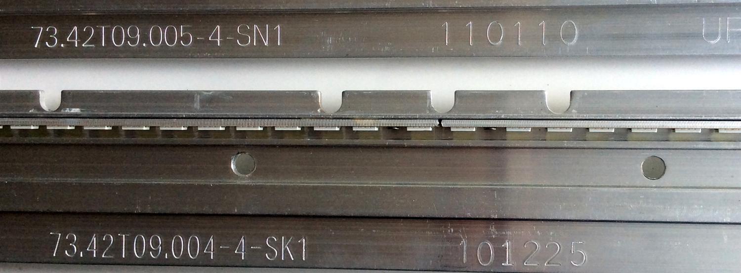 KIT DE LED'S PARA TV (2 PIEZAS) / INSIGNIA 73.42T09.004-4-SK1 / 73.42T09.005-4-SN1 / 42T09-05B / 110110 / 101225 / PANEL T420HW07 V.3 / MODELO NS-42E859A11 - Imagen 3