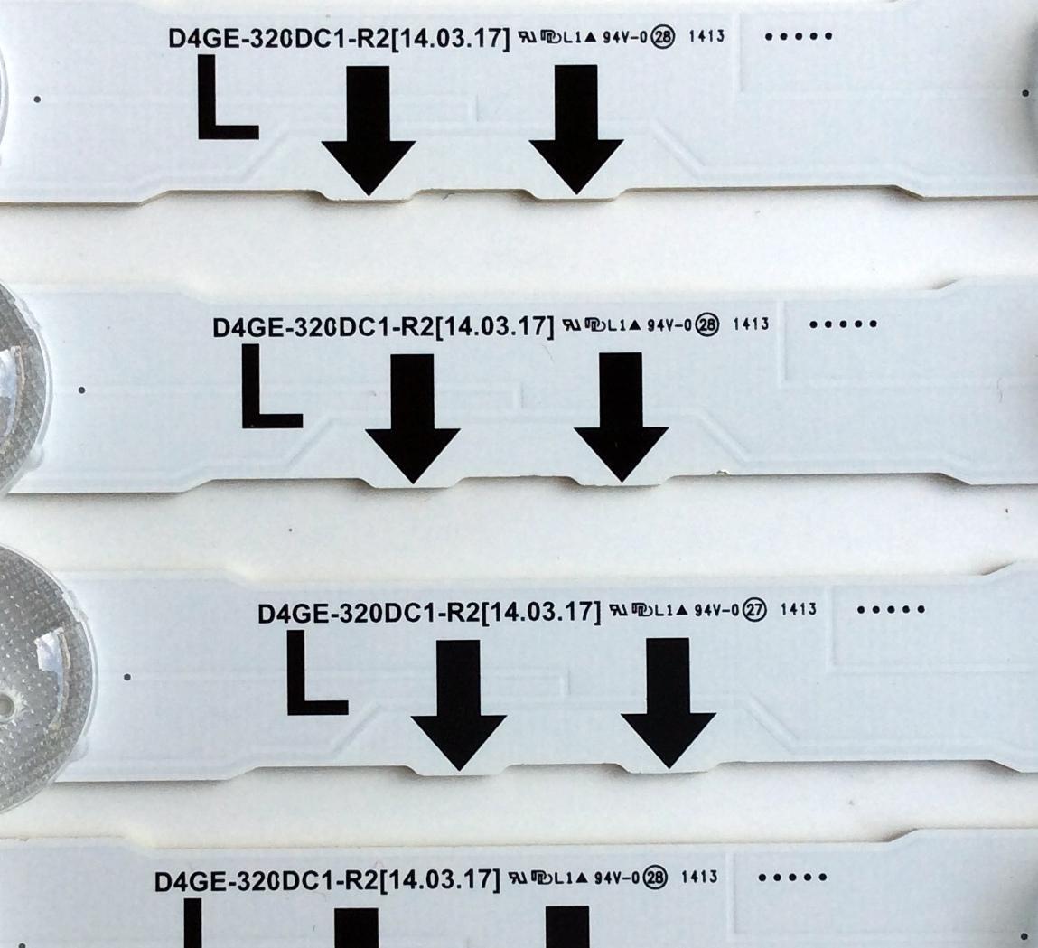KIT DE LED'S PARA TV (4 PIEZAS) / SAMSUNG D4GE-320DC1-R2 / BN96-30442A / PANEL CY-GH032CSLV1H / MODELOS UN32H5500 / UN32H6350 / UN32J6300 / UE32H5570 / UA32J5500 / LT32E316 / HG32NE478 / LH32DCEMLGC/XL / LH32DCEMLGP / MODELOS COMPATIBLES EN DESCRIPCION - Imagen 3