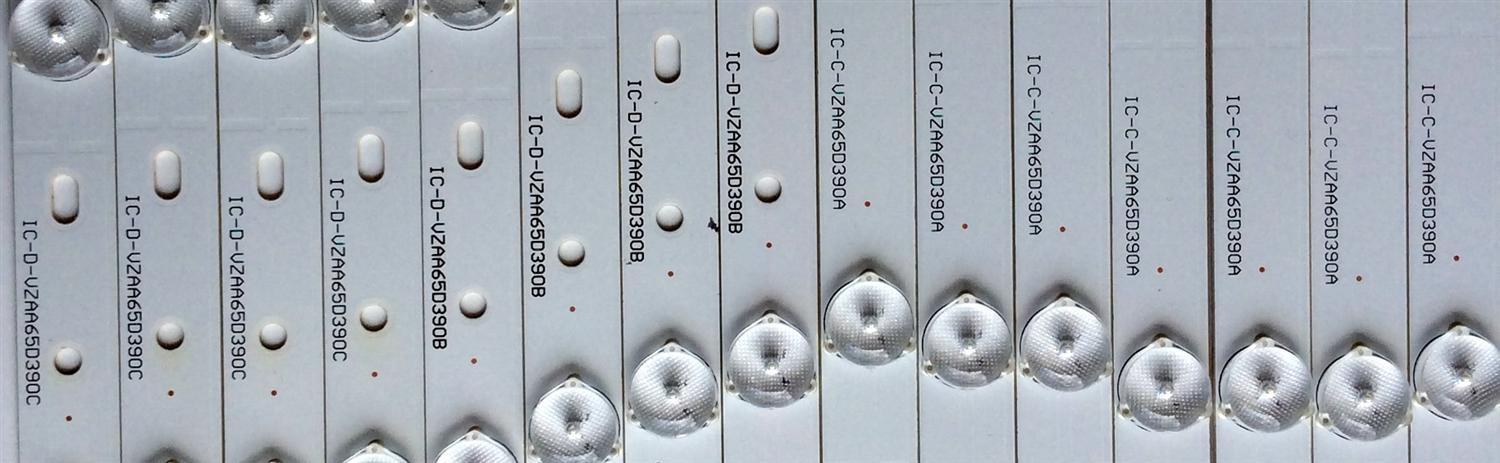 KIT DE LED'S PARA TV ((INCOMPLETO SOLO 15 PIEZAS)) / SHARP IC-C-VZAA65D390A / IC-D-VZAA65D390B / IC-D-VZAA65D390C / 098101022173 / 098101022174 / 098101022175 / F110M9LP45D / MODELO LC-65LE643U - Imagen 2