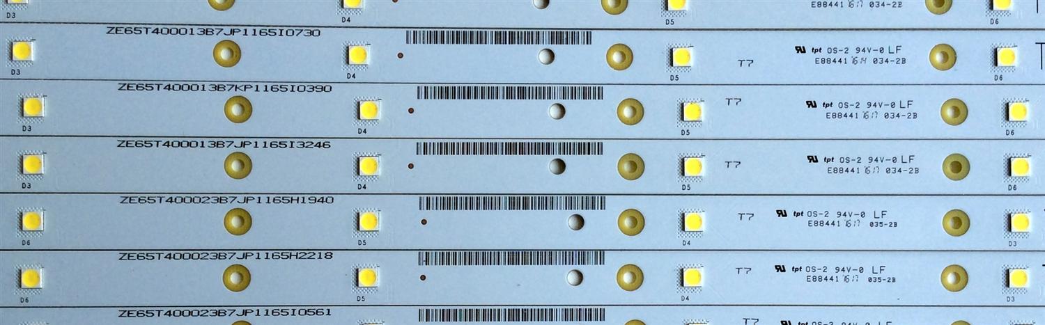 KIT DE LED'S PARA TV (16 PIEZAS) / T650QVF06.1 V1 / E88441 / ZE65T400023C7 / PANEL T650QVF06 / MODELO P65-C1 - Imagen 3