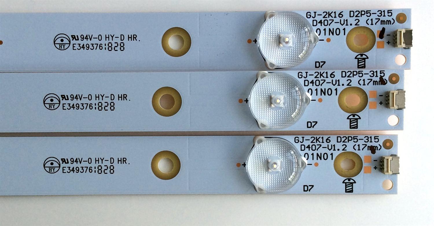 KIT DE LED'S PARA TV (3 PIEZAS) / VIZIO 210BZ07D043535C13D / GJ-2K16 / D2P5-315 / D407-V1.2 / E349376 / GJ-2K16 D2P5-315 D407-V1.2 / 18322 / EBLG4TX3U64X / PANEL TPT320B5-FHBN0.K REV:S49P2T / MODELOS D32f-F1 / D32f-F1 LTMUVMKU - Imagen 2