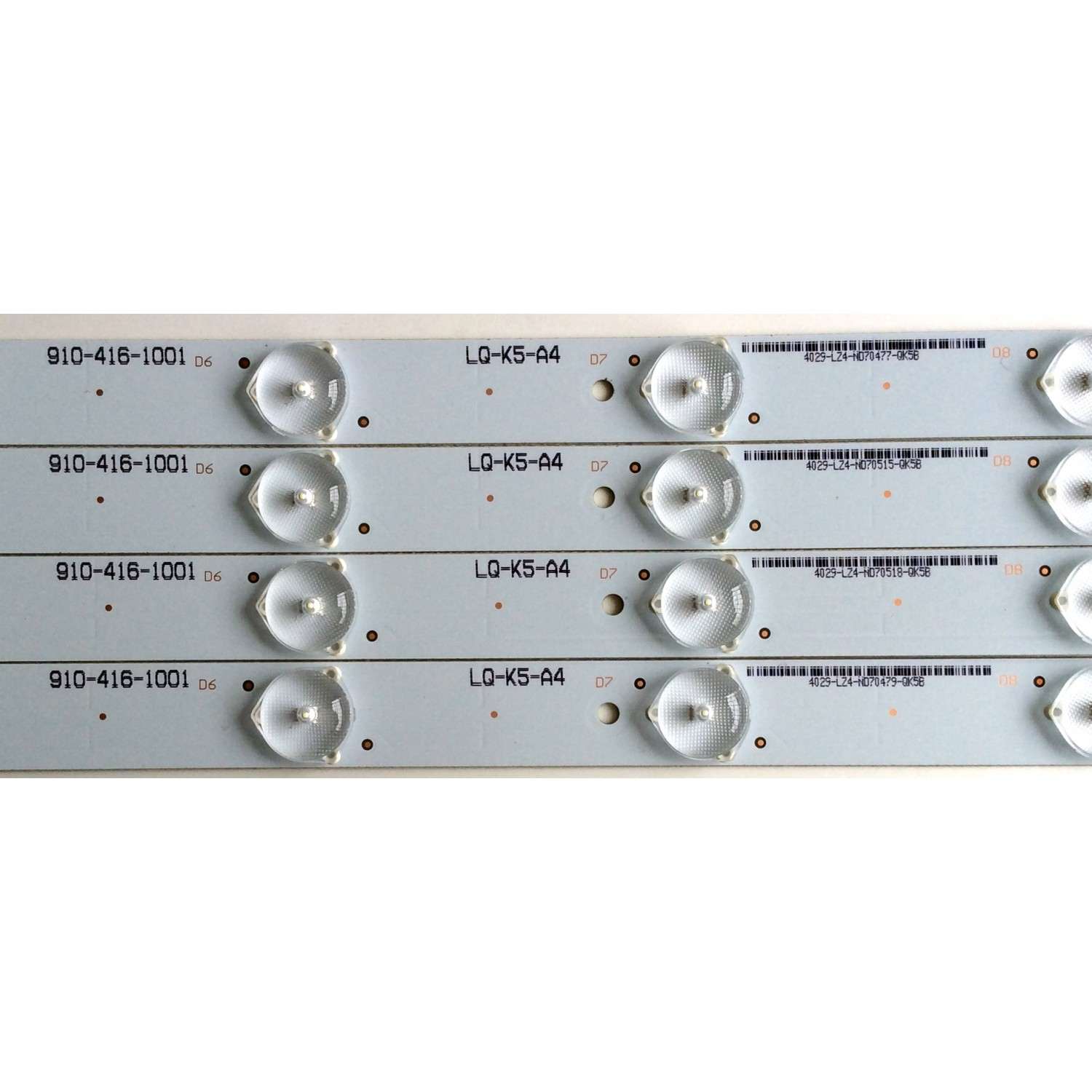KIT DE LED'S PARA TV (4 PIEZAS) / SEIKI 910-416-1001 / IC-A-CNCF42D541 / LQ-K5-A4 / PANEL / MODELO SE420UM - Imagen 3