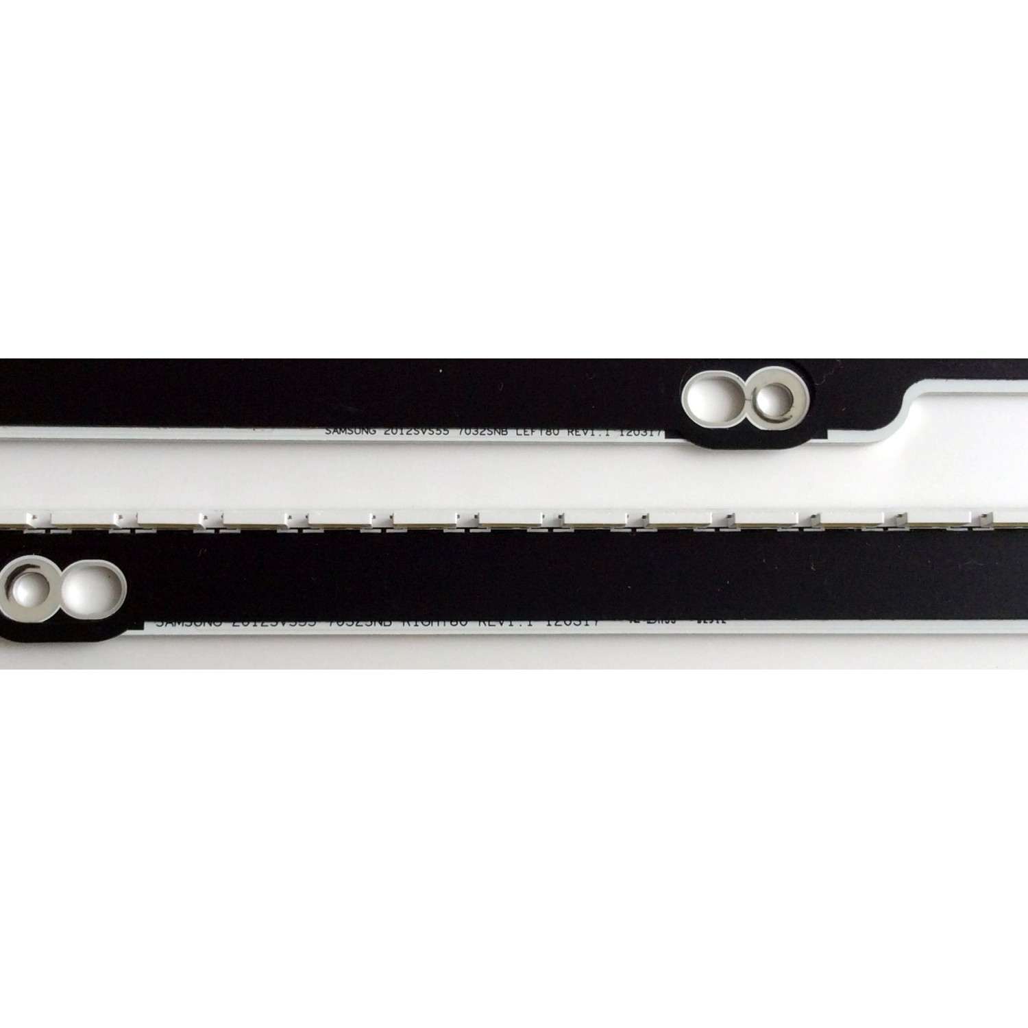 KIT DE LED'S PARA TV (2 PIEZAS) / SAMSUNG 2012SVS55 7032SNB LEFT80 REV1.1 / M725D / E5N424 / 000350 / PANEL LTJ550HQ32-V / MODELO UN55ES7003FXZA - Imagen 2