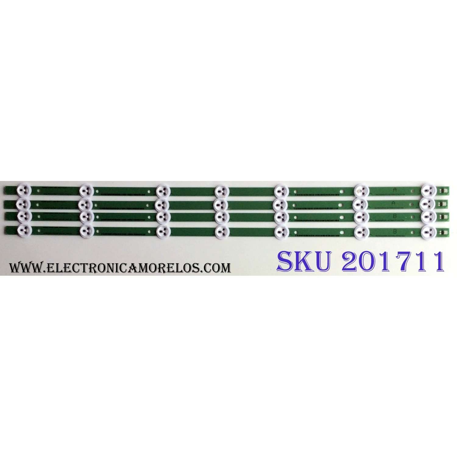 KIT DE LED'S PARA TV (4 PIEZAS) / VIZIO BB29-2011A / BB29-2011B / SV0320AD0-B_REV3.0_7_120820 PANEL T320XVN02.V0 / MODELOS E320I-A2 / E320I-A2 LWZANLJP