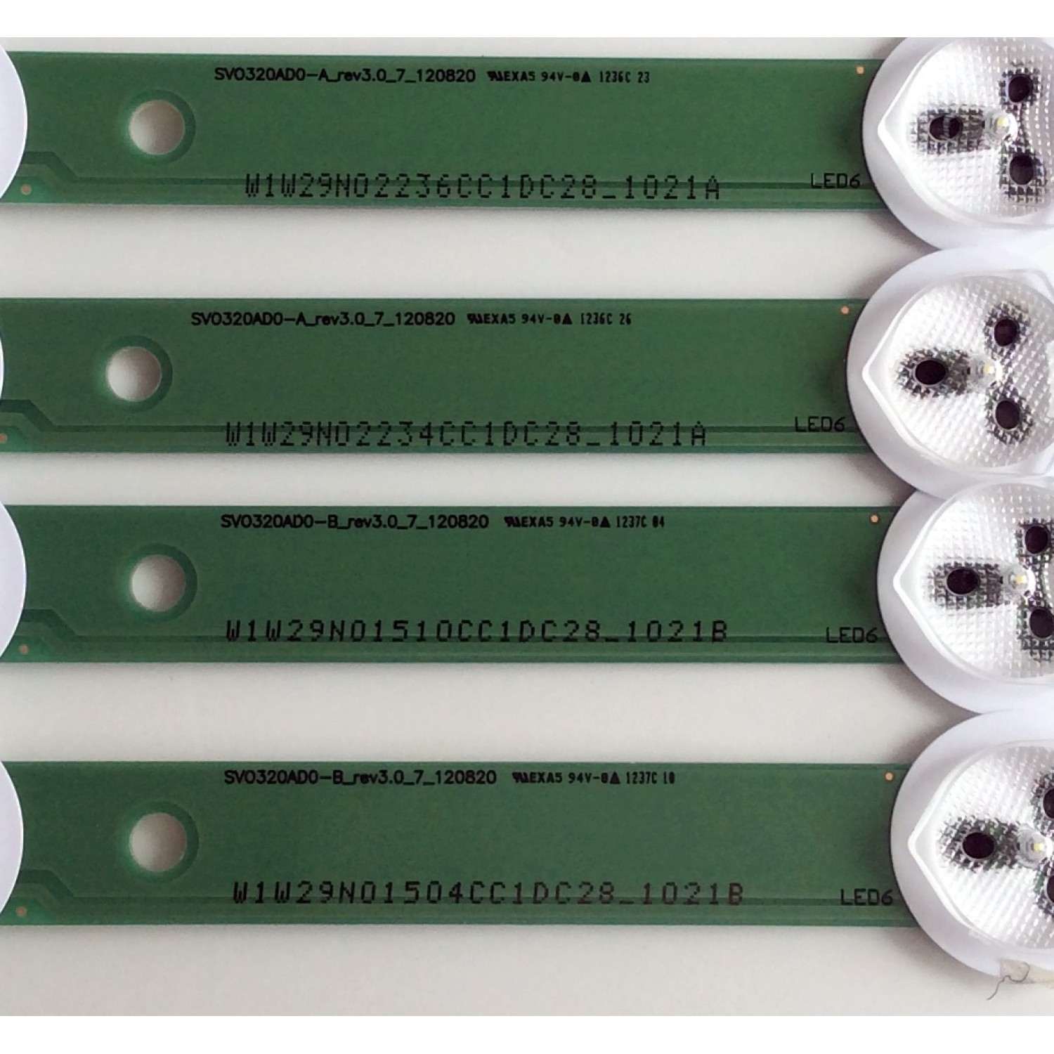 KIT DE LED'S PARA TV (4 PIEZAS) / VIZIO BB29-2011A / BB29-2011B / SV0320AD0-B_REV3.0_7_120820 PANEL T320XVN02.V0 / MODELOS E320I-A2 / E320I-A2 LWZANLJP - Imagen 2