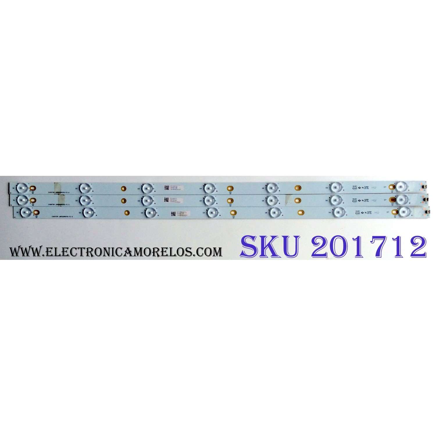 KIT DE LED'S PARA TV (3 PIEZAS) / SHARP LBM320P0701-FC-2 / 007-0350-121 / 130NAP35HAC92F / PANEL TPT315B5-HVN05 REV:S520D / MODELO LC-32LB261U
