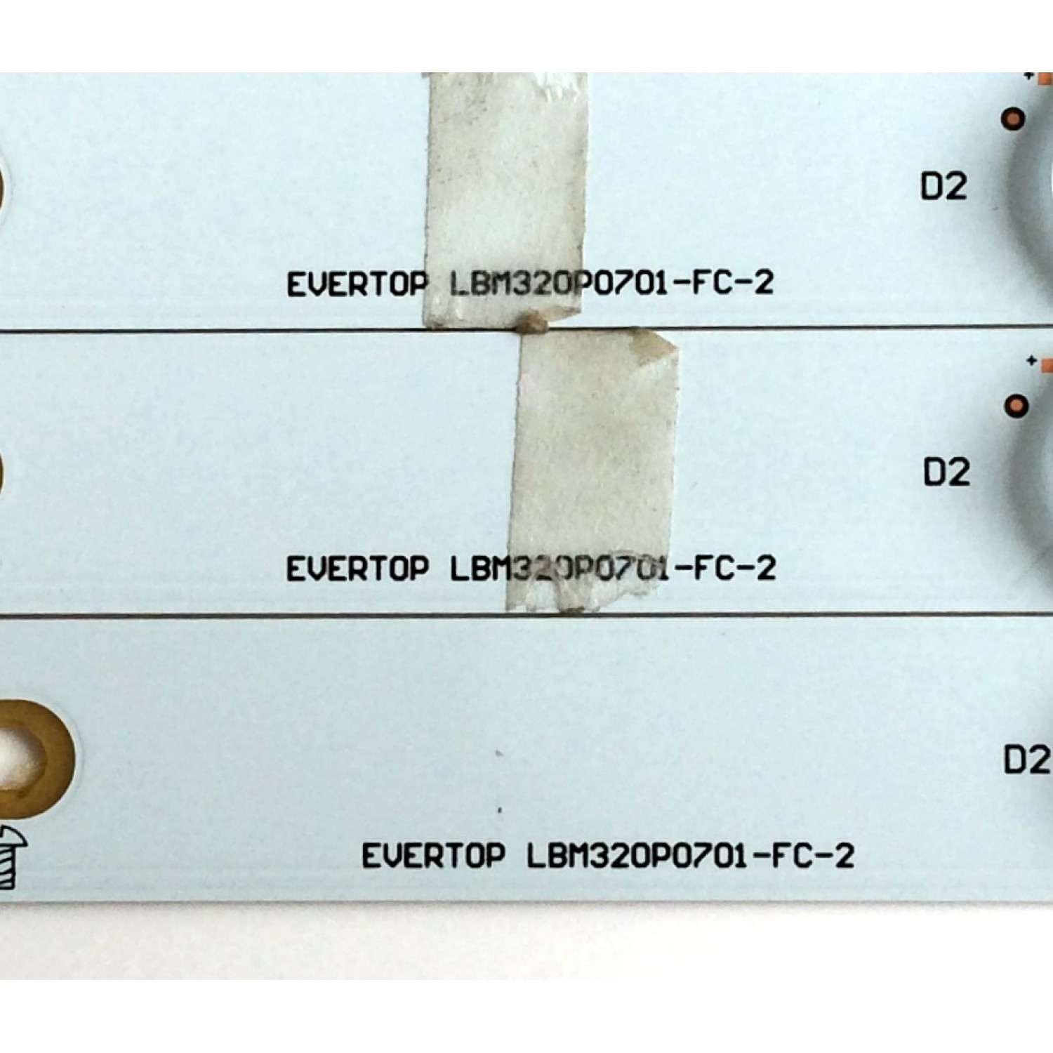KIT DE LED'S PARA TV (3 PIEZAS) / SHARP LBM320P0701-FC-2 / 007-0350-121 / 130NAP35HAC92F / PANEL TPT315B5-HVN05 REV:S520D / MODELO LC-32LB261U - Imagen 4