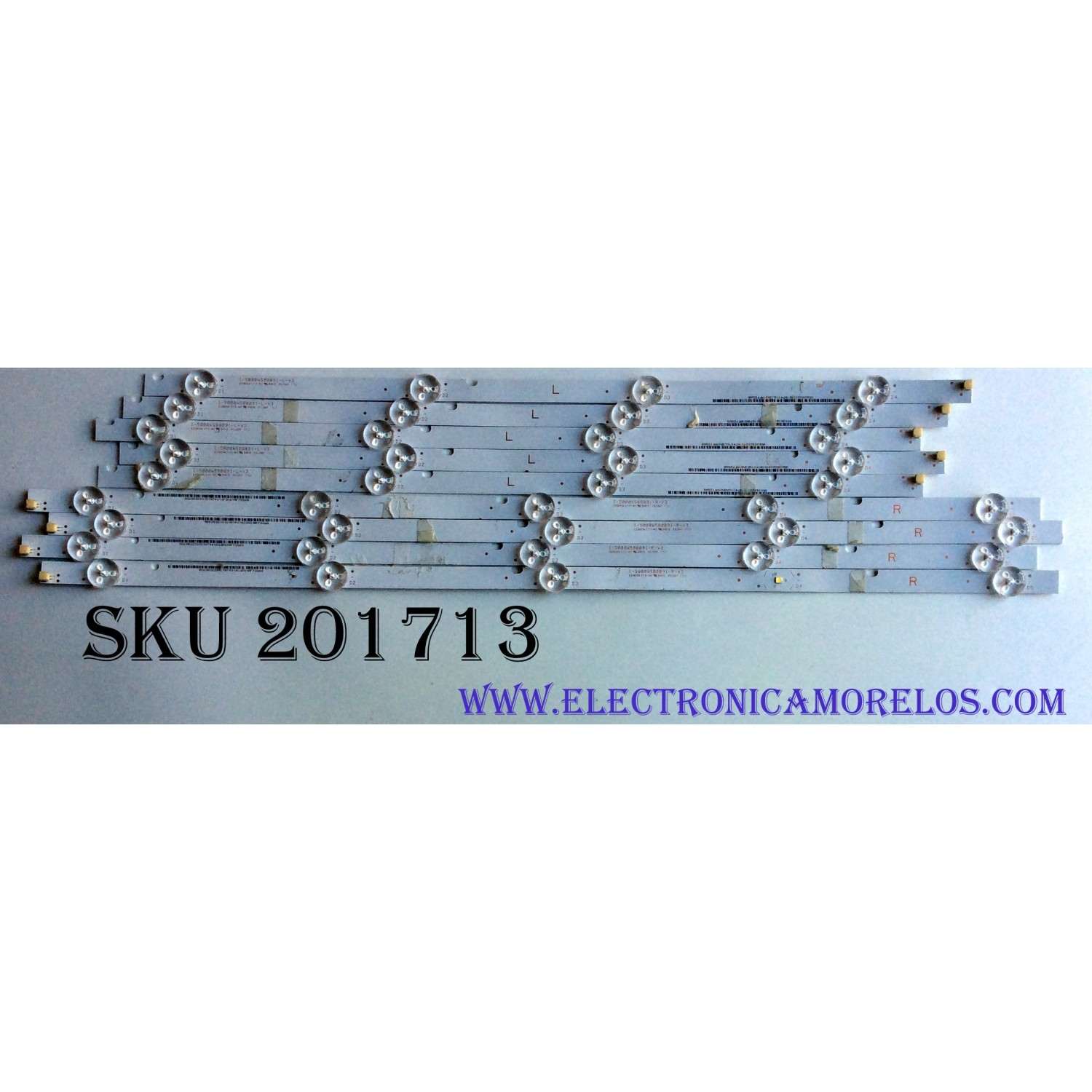 KID DE LED'S PARA TV ((INCOMPLETO SOLO 9 PIEZAS)) / VIZIO I-500WS80091-R-V3 / I-500WS80091-L-V3 PANEL / MODELOS E50-F2 / E50-F2 LWZ2WYMU    