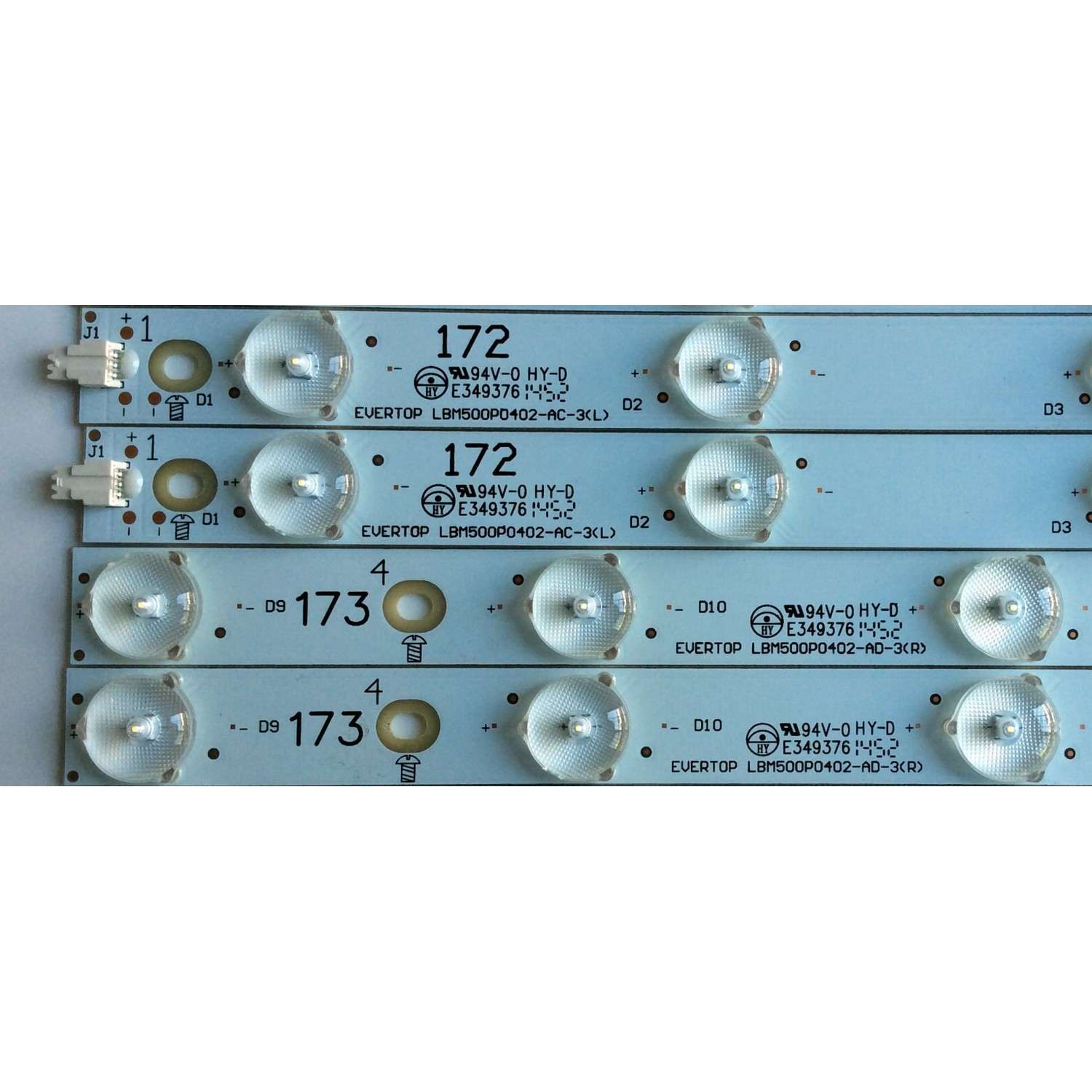 KIT DE LED'S PARA TV (16 PIEZAS) / VIZIO LBM500P0402-AC-3(L) / LBM500P0402-AD-3(R) / R08-0350123 / E349376 / PANEL TPT500J1-HVN08 REV:S400A / MODELO M502I-B1 - Imagen 4