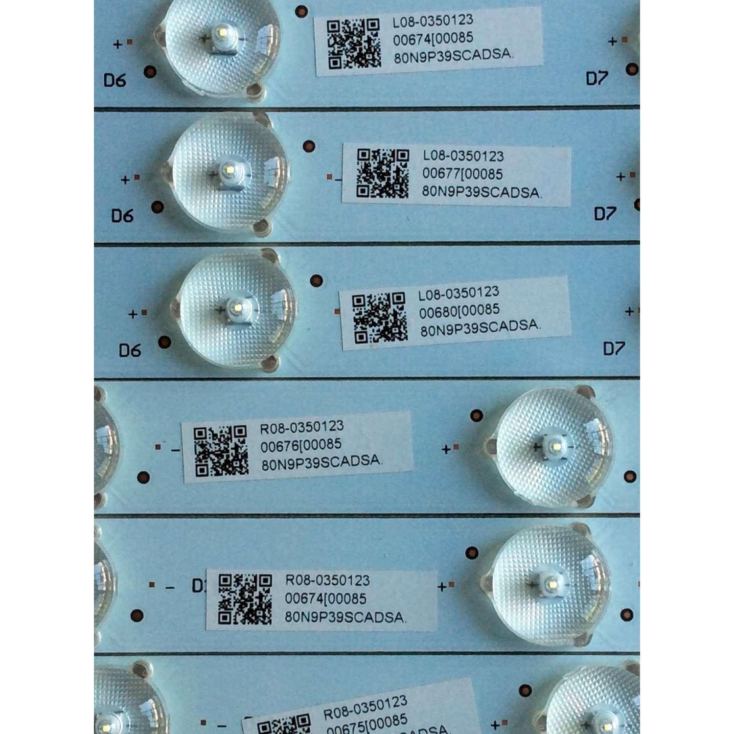KIT DE LED'S PARA TV (16 PIEZAS) / VIZIO LBM500P0402-AC-3(L) / LBM500P0402-AD-3(R) / R08-0350123 / E349376 / PANEL TPT500J1-HVN08 REV:S400A / MODELO M502I-B1 - Imagen 3