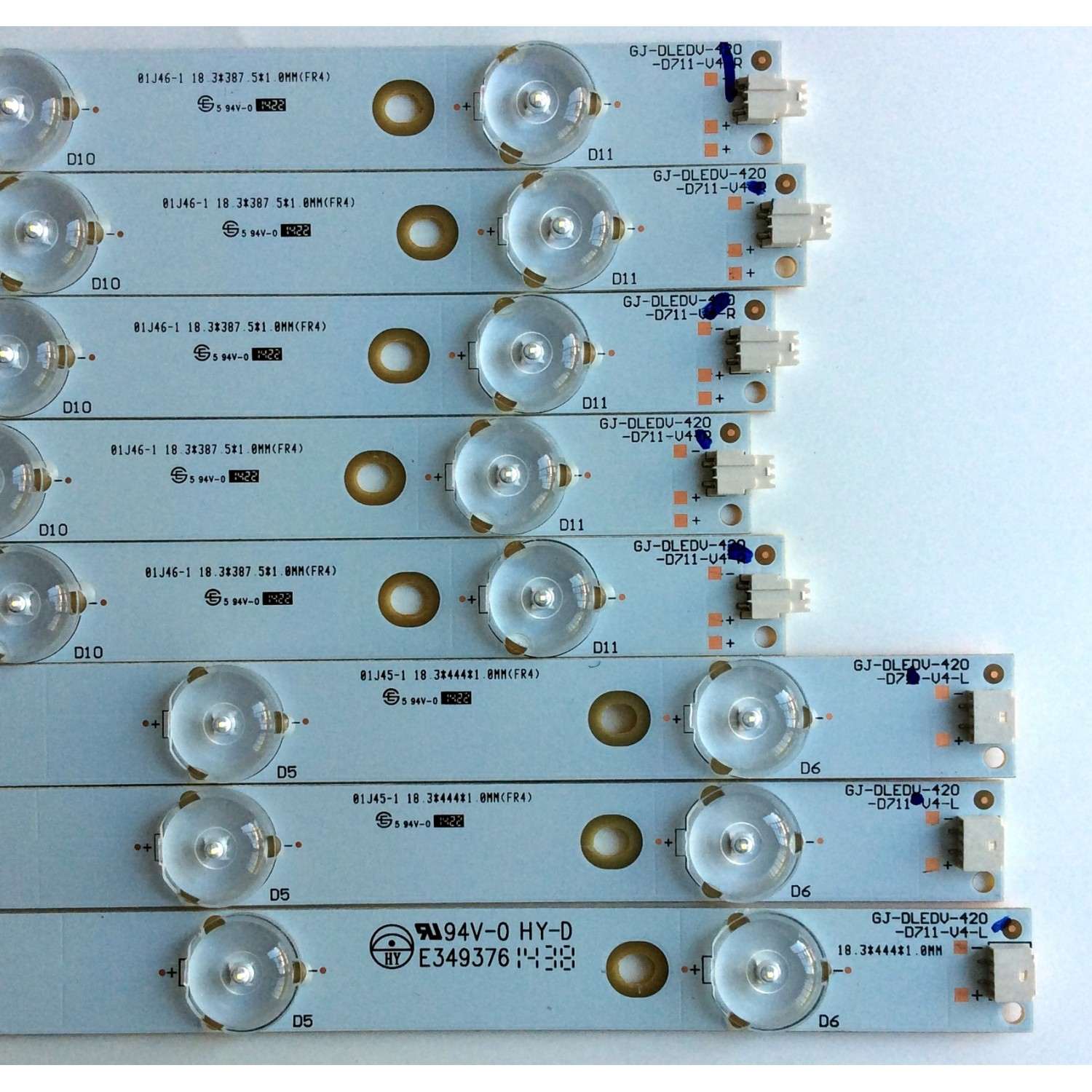 KIT DE LED'S PARA TV (8 PIEZAS) / VIZIO GJ-DLEDV-420-D711-V4-L / GJ-DLEDV-420-D711-V4-R / E349376 - Imagen 2