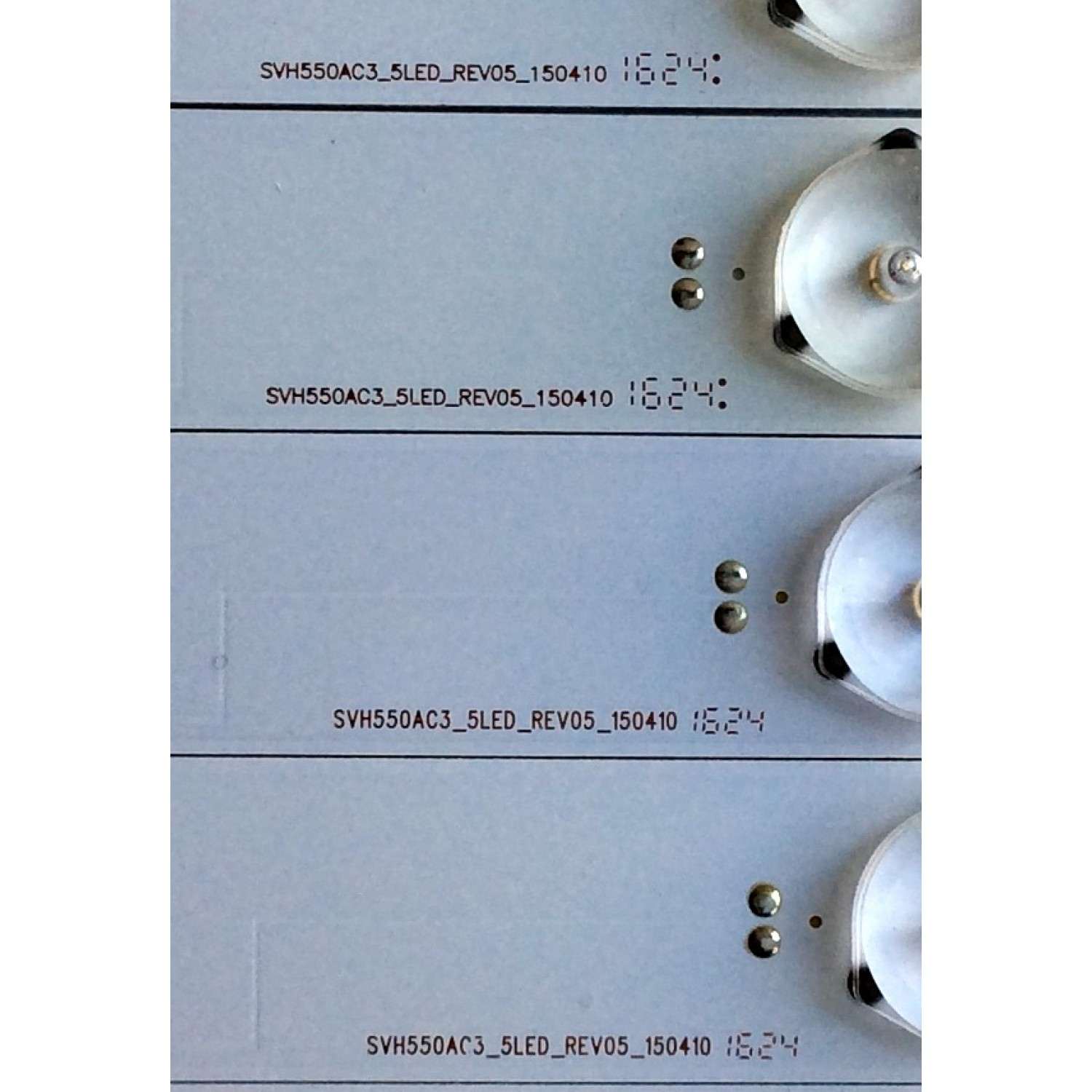 KIT DE LEDS ORIGINAL PARA TV INSIGNIA 10 PIEZAS / NUMERO DE PARTE SVH550AC3 / 1142183 / SVH550AC3_5LED_REV05_150410 / SVH550AC3_5LED_REV05_150410 / PANEL HD550DF-B52 / HD550DF-B52(020) / MODELOS 55H6B / 55H5C / LED55EC290N / NS-55D510NA17 / LC-55LB481U - Imagen 4