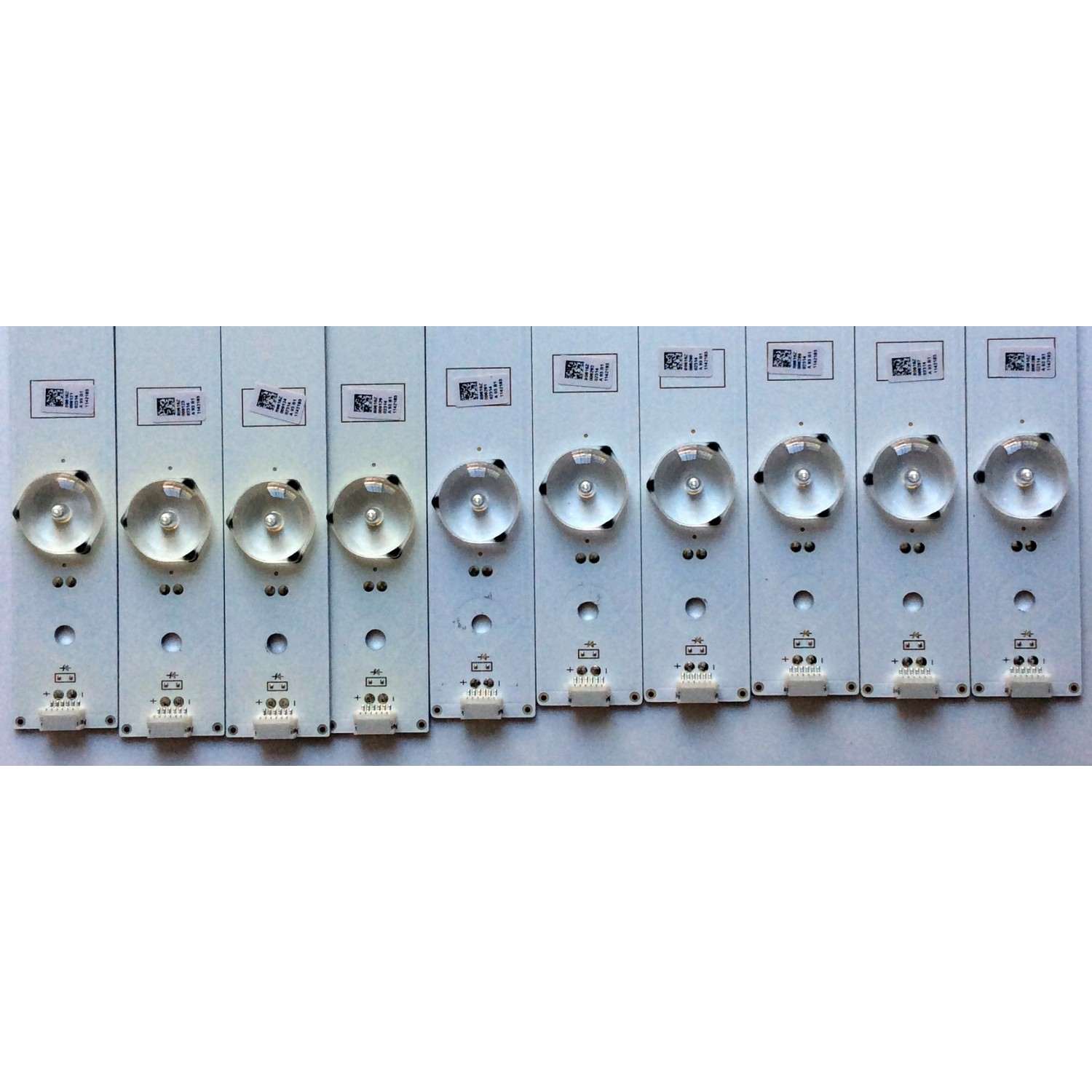 KIT DE LEDS ORIGINAL PARA TV INSIGNIA 10 PIEZAS / NUMERO DE PARTE SVH550AC3 / 1142183 / SVH550AC3_5LED_REV05_150410 / SVH550AC3_5LED_REV05_150410 / PANEL HD550DF-B52 / HD550DF-B52(020) / MODELOS 55H6B / 55H5C / LED55EC290N / NS-55D510NA17 / LC-55LB481U - Imagen 3