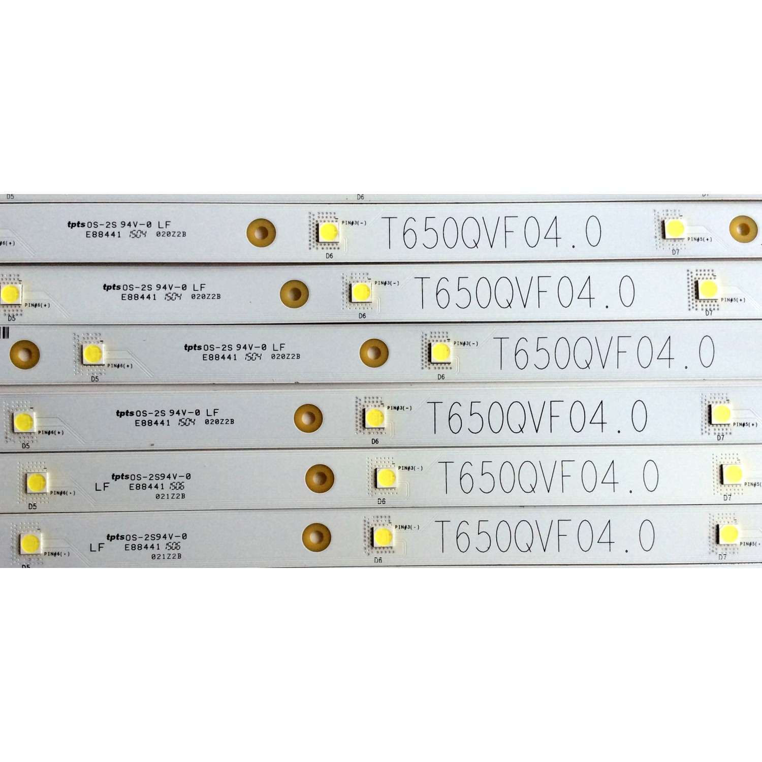 KIT DE LEDS PARA TV ORIGINAL 8 PIEZAS / NUMERO DE PARTE HXLB22118 / HD550H3U61-T0L9K4+2023041701+LL-HXLB22118 / 230711LQ / 1308093 / 3HUC - Imagen 2