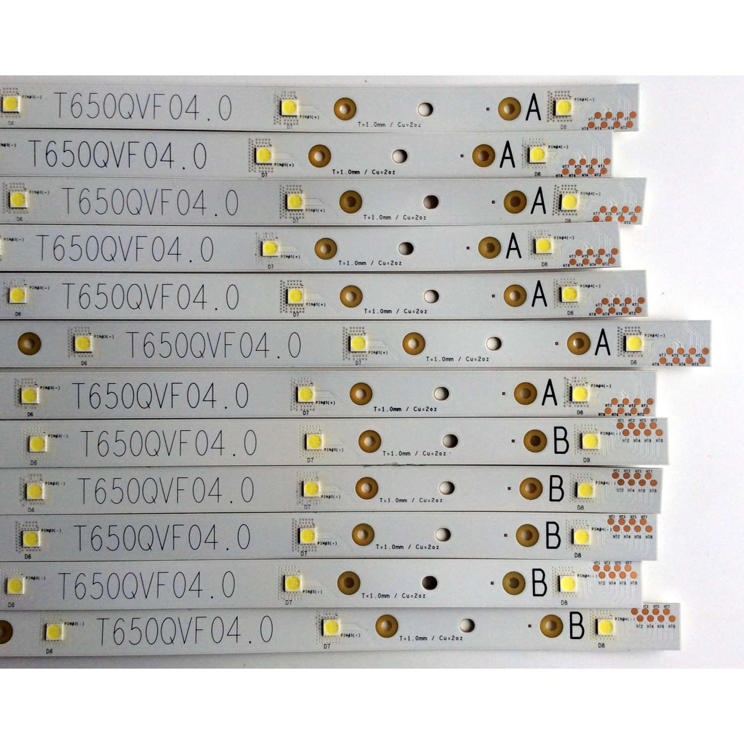 KIT DE LEDS PARA TV ORIGINAL 8 PIEZAS / NUMERO DE PARTE HXLB22118 / HD550H3U61-T0L9K4+2023041701+LL-HXLB22118 / 230711LQ / 1308093 / 3HUC - Imagen 3