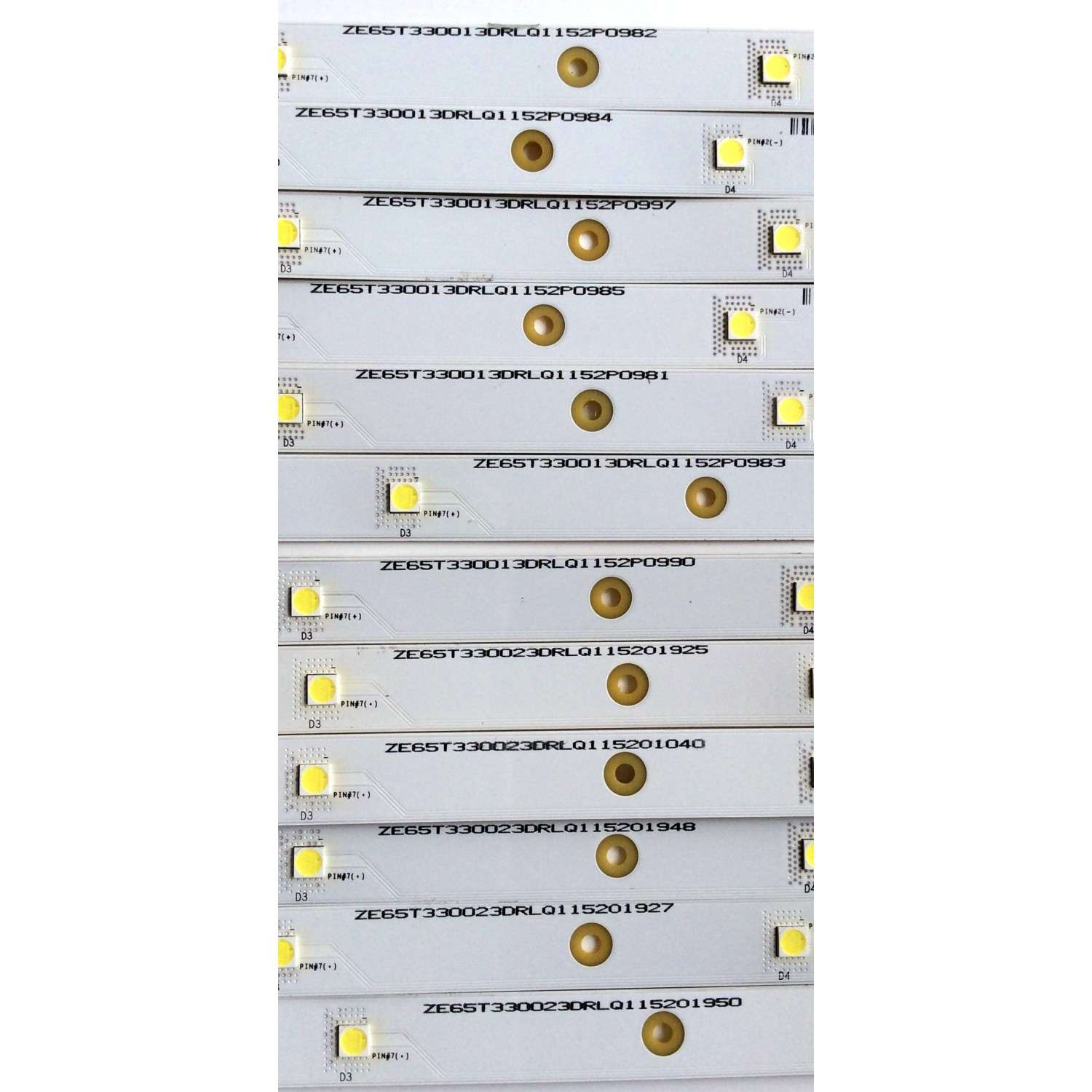 KIT DE LEDS PARA TV ORIGINAL 8 PIEZAS / NUMERO DE PARTE HXLB22118 / HD550H3U61-T0L9K4+2023041701+LL-HXLB22118 / 230711LQ / 1308093 / 3HUC - Imagen 4