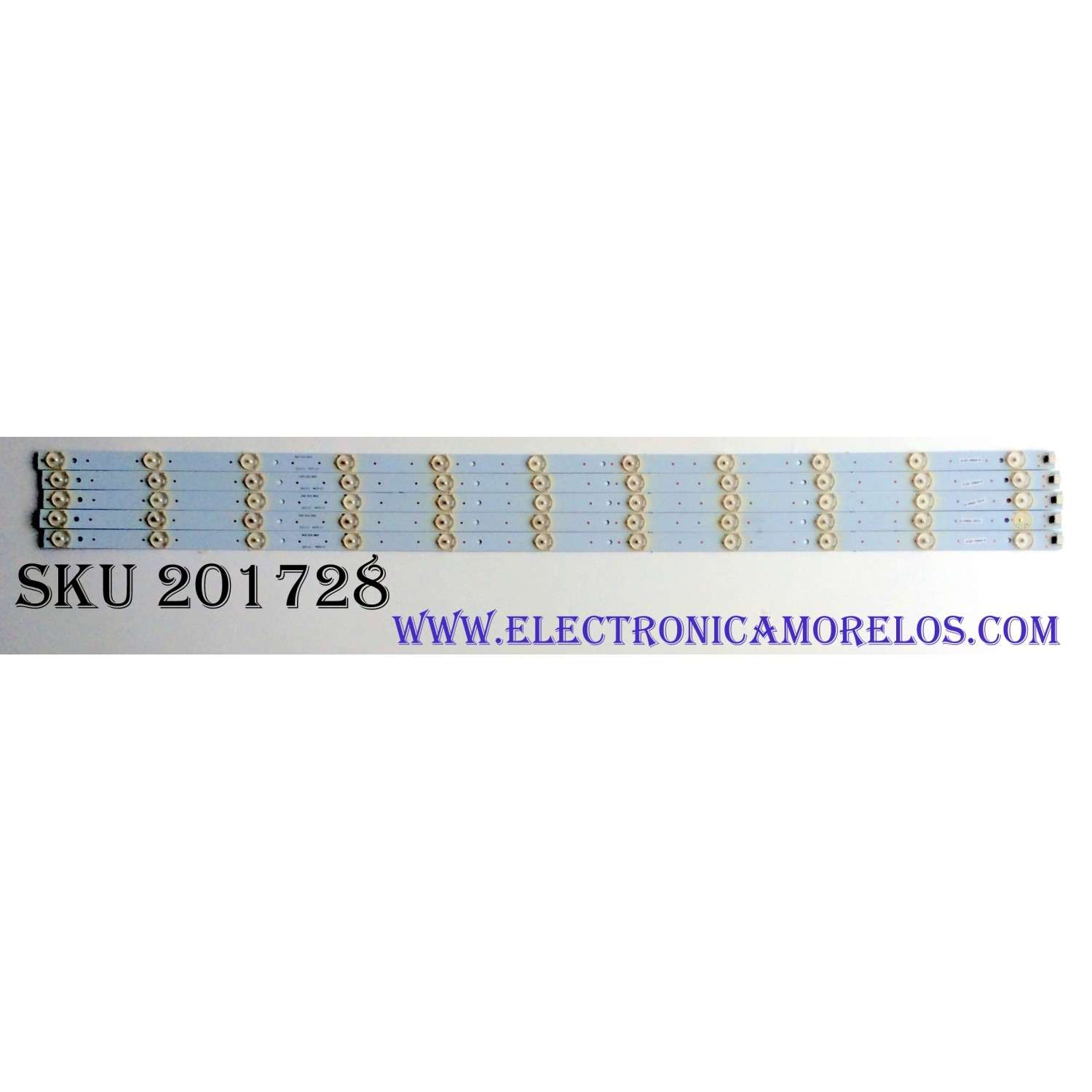 KIT DE LED'S PARA TV (5 PIEZAS) / WESTINGHOUSE GKB7.820.3805 / 46511-E1 / PANEL T460HB01.V0 / D460D3-GG53-C0X / D460D3-GG53-COX/ MODELO DW46F1Y2