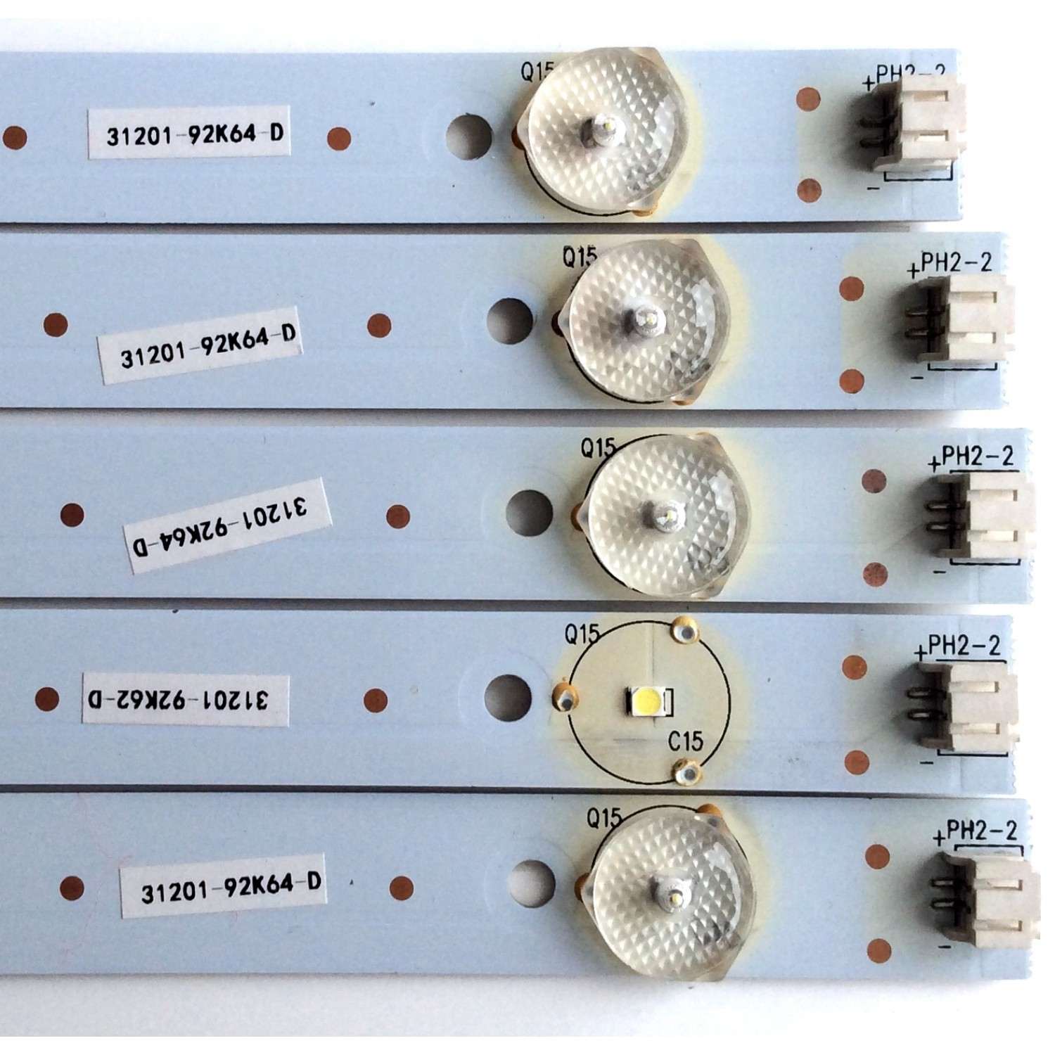 KIT DE LED'S PARA TV (5 PIEZAS) / WESTINGHOUSE GKB7.820.3805 / 46511-E1 / PANEL T460HB01.V0 / D460D3-GG53-C0X / D460D3-GG53-COX/ MODELO DW46F1Y2 - Imagen 2