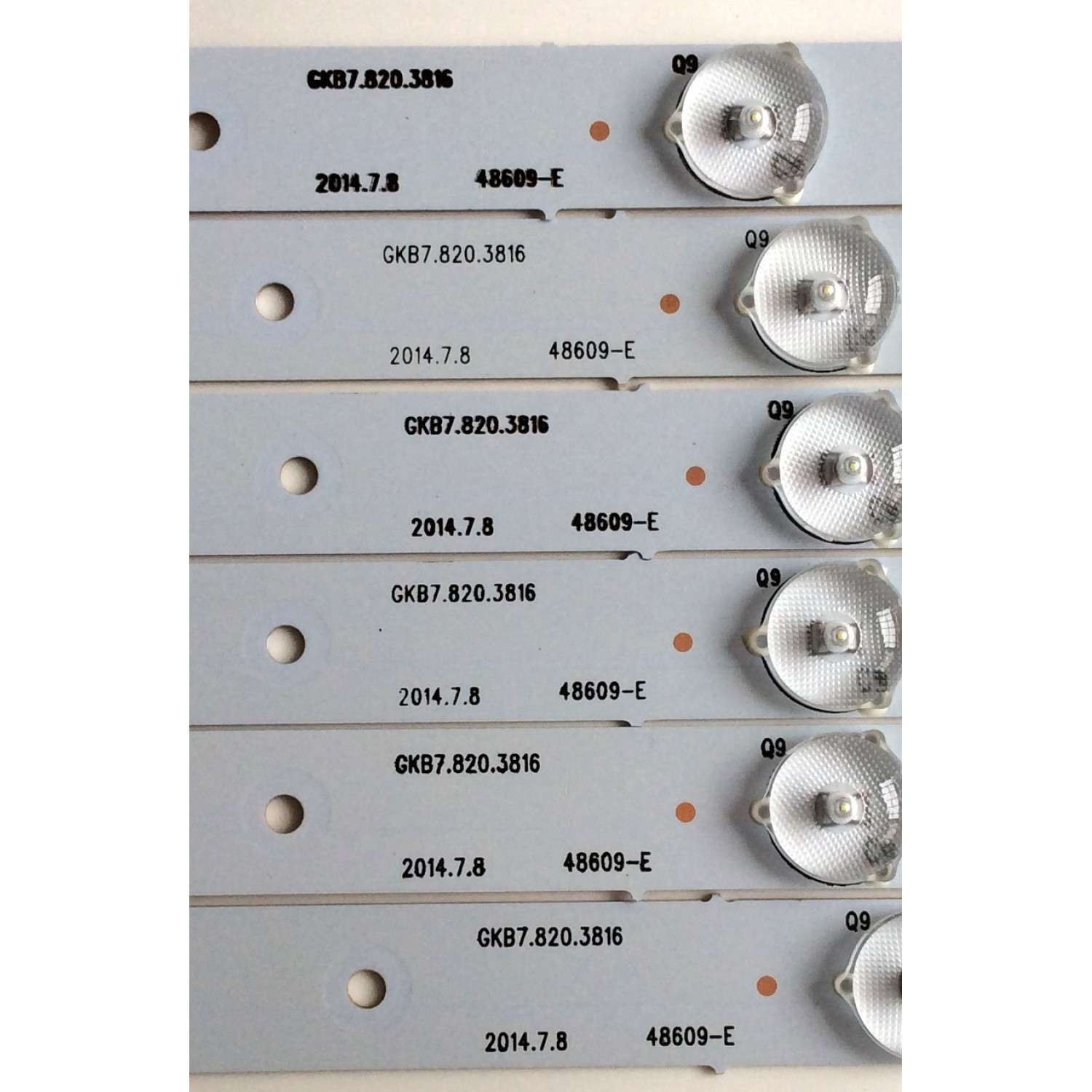 KIT DE LED'S PARA TV (6 PIEZAS) / WESTINGHOUSE GKB7.820.3816 / LTE48335 / 5.948.3018 / 15060I-JY-A0M32 / 48609-E / PANEL LSC480HN05 / MODELOS DWM48F1Y1 / DWM48F1Y1 TW-7810-S048B - Imagen 4