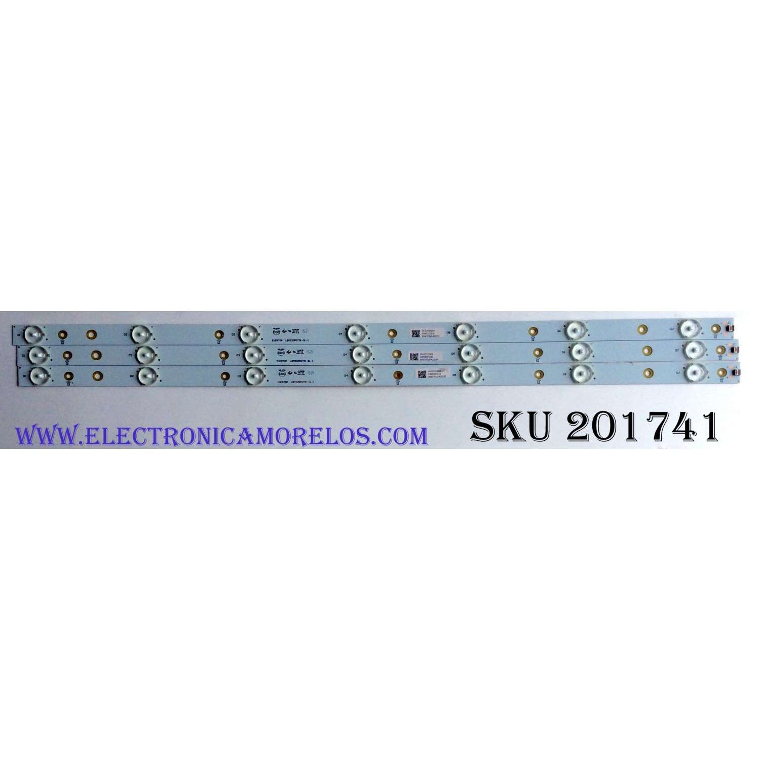 KIT DE LED'S PARA TV (3 PIEZAS) / VIZIO LBM320P0701-GL-1 / 04-C0150605 / E148158 / 04224[01408 / PANEL'S TPT315B5.0TU3A / TPT315B5-0TU3A.Q / TPT315B5-WHBN0.K / MODELOS D32H-C1 E32H-C1 LTTDSJBR / E32H-C1LTTDSJCR / D32H-C1 / D32H-D1 / D32HN-D1