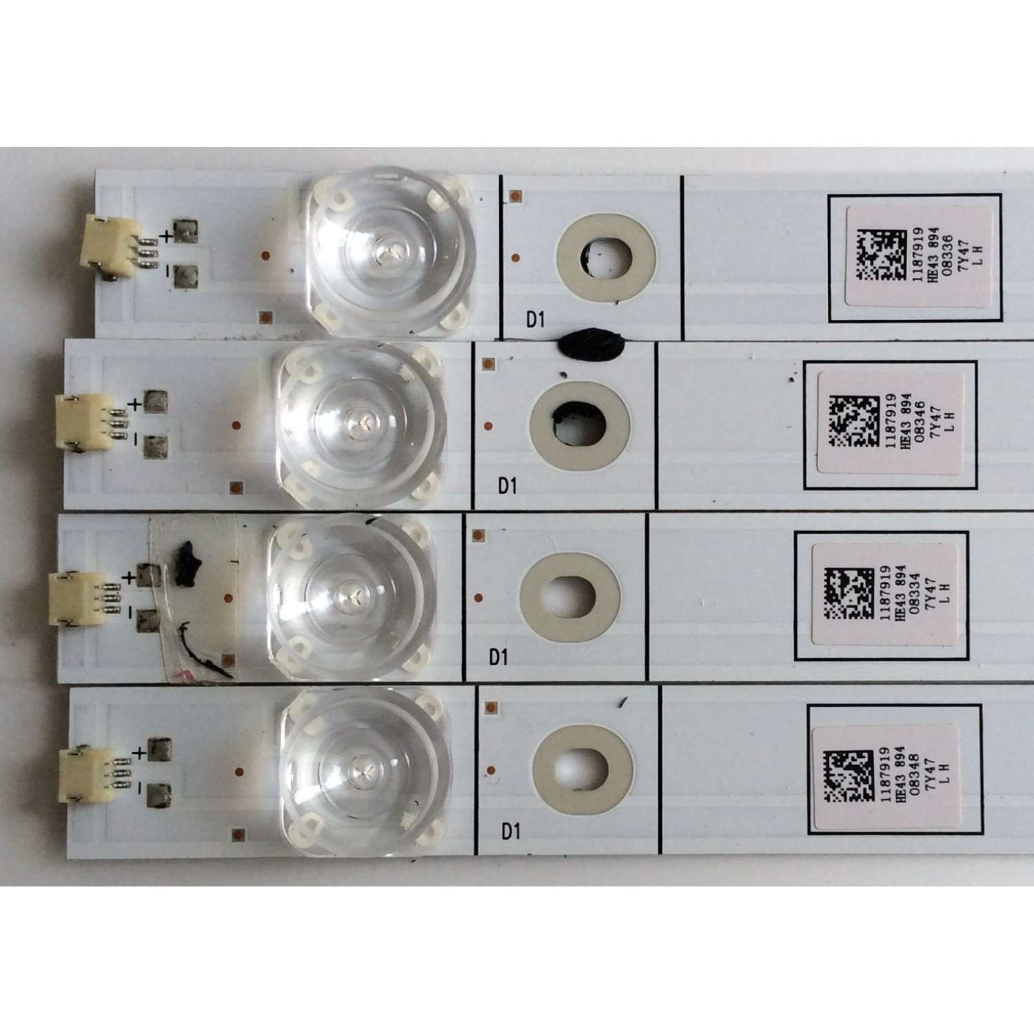 KIT DE LED'S PARA TV (4 PIEZAS) / HISENSE HISENSE43 1187919 / 08348 / E334789 SS-L / 4X8-20171011 / PANEL JHD425S1U51-L2\S0\GM\ROH / MODELO 43RGE - Imagen 3