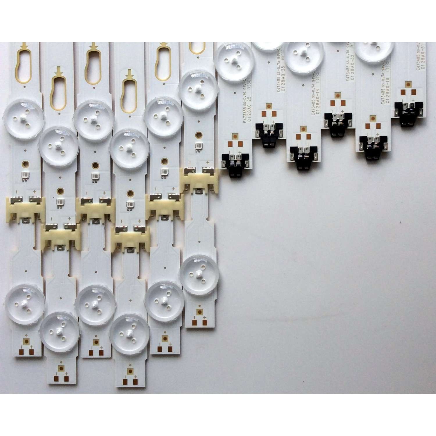 KIT DE LED'S PARA TV (12 PIEZAS) / SAMSUNG BN96-40632A / BN96-40633A / LM41-00335A / E473485 / PANELS CY-GM049HGLV8H / CY-WK049HGLV1V / CY-GM049HGLV2H / CY-WK049HGLV1H / MODELOS UN49KU6500 / UE49MU6300 / UA49KU7350 / MAS MODELOS EN DESCRIPCION - Imagen 4