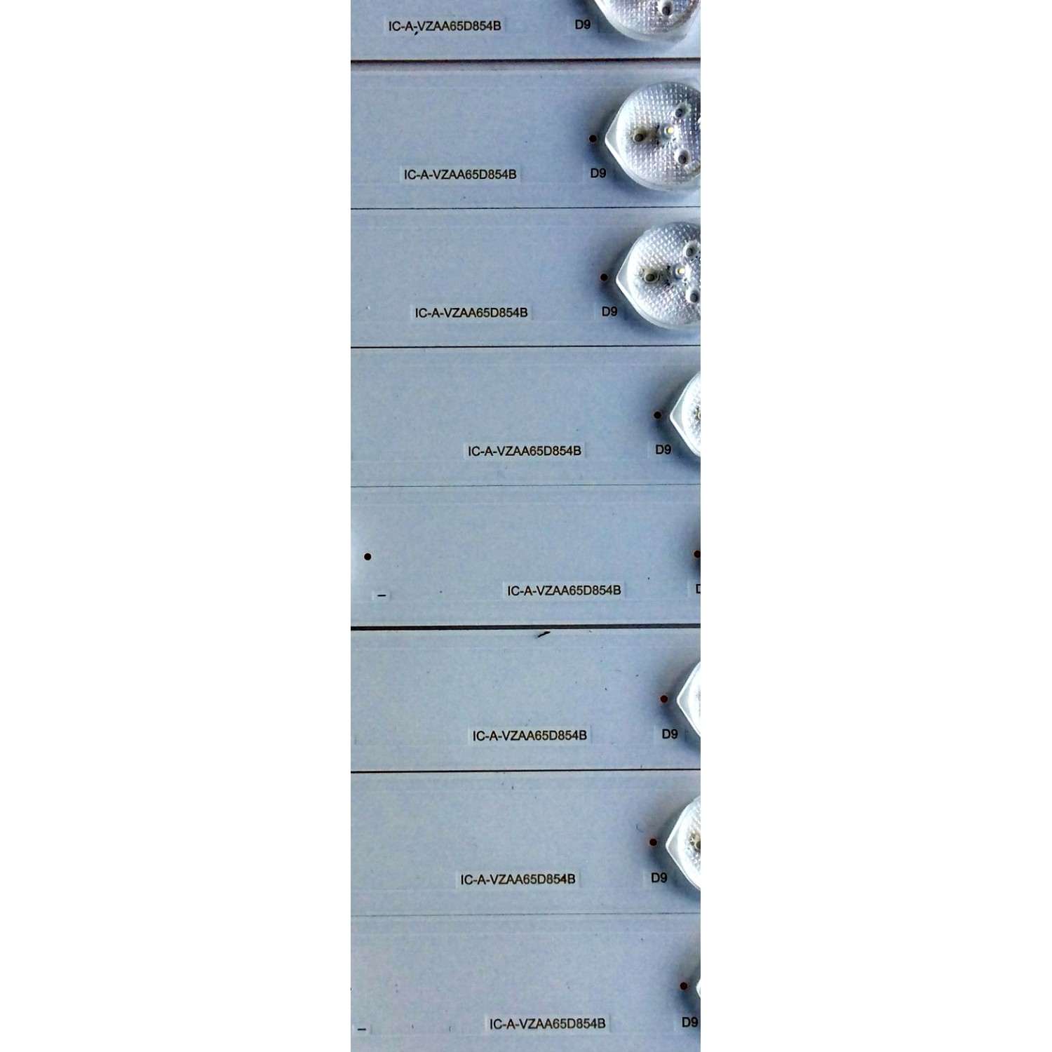 KIT DE LED'S PARA TV (16 PIEZAS) / SUNBRITE IC-A-VZAA65D854A / IC-A-VZAA65D854B / 0981010221I1 / 0981010221I2 / G105M8RP40SA / BY-G105M8RP40SA-2-6-157-I1-0022 / PANEL T650QVN06.0 / MODELO SB-6574UHD - Imagen 5