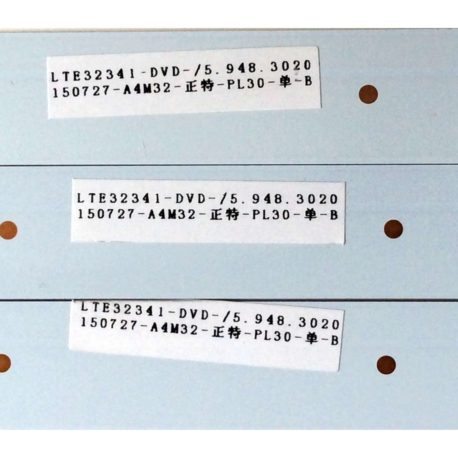 KIT DE LED'S PARA TV (3 PIEZAS) / WESTINGHOUSE GKB7.820.3818 / GKB5.9483020 / LTE32341-DVD-/5.948.3020 / PANEL LS320PUWTH / MODELO DWM32H1G1 - Imagen 2