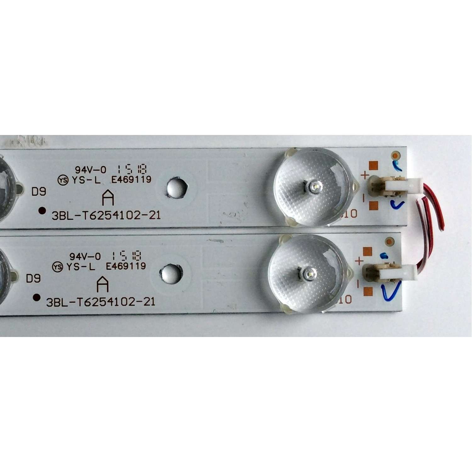 KIT DE LED'S PARA TV (2 PIEZAS) / PROSCAN 3BL-T6254102-21 / JS-KY23FDXD / YS-L  E469119 / PANEL HK315LEDM-OHBFH / MODELO PLDED3273A-B A1505 - Imagen 3