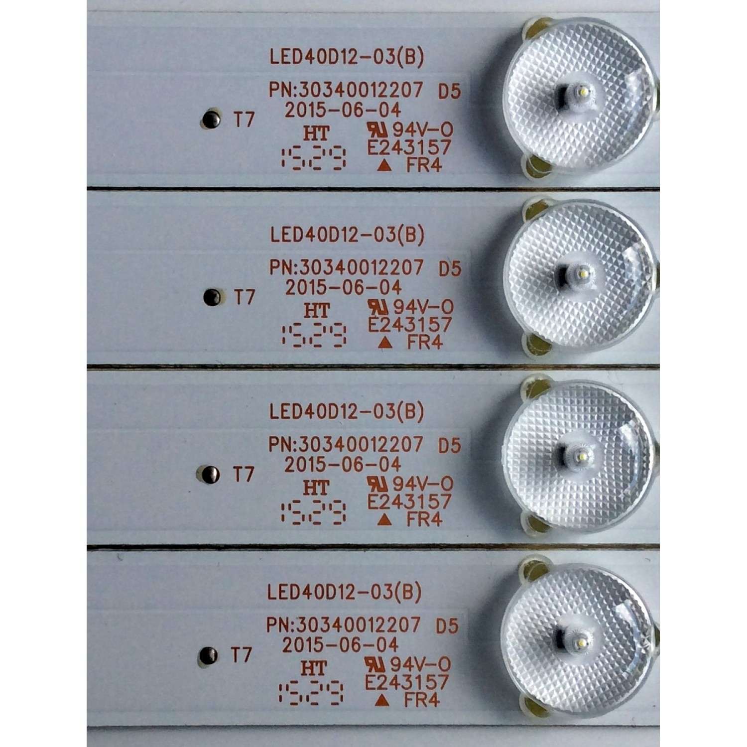 KIT DE LED'S PARA TV (4 PIEZAS) / ELEMENT 30340012207 / LED40D12-03-(B) / 48400001560010-2 / 30340012207  D5 / PANEL'S LSC400HN02 / LSC400HM10 / MODELO ELEFW408 - Imagen 3