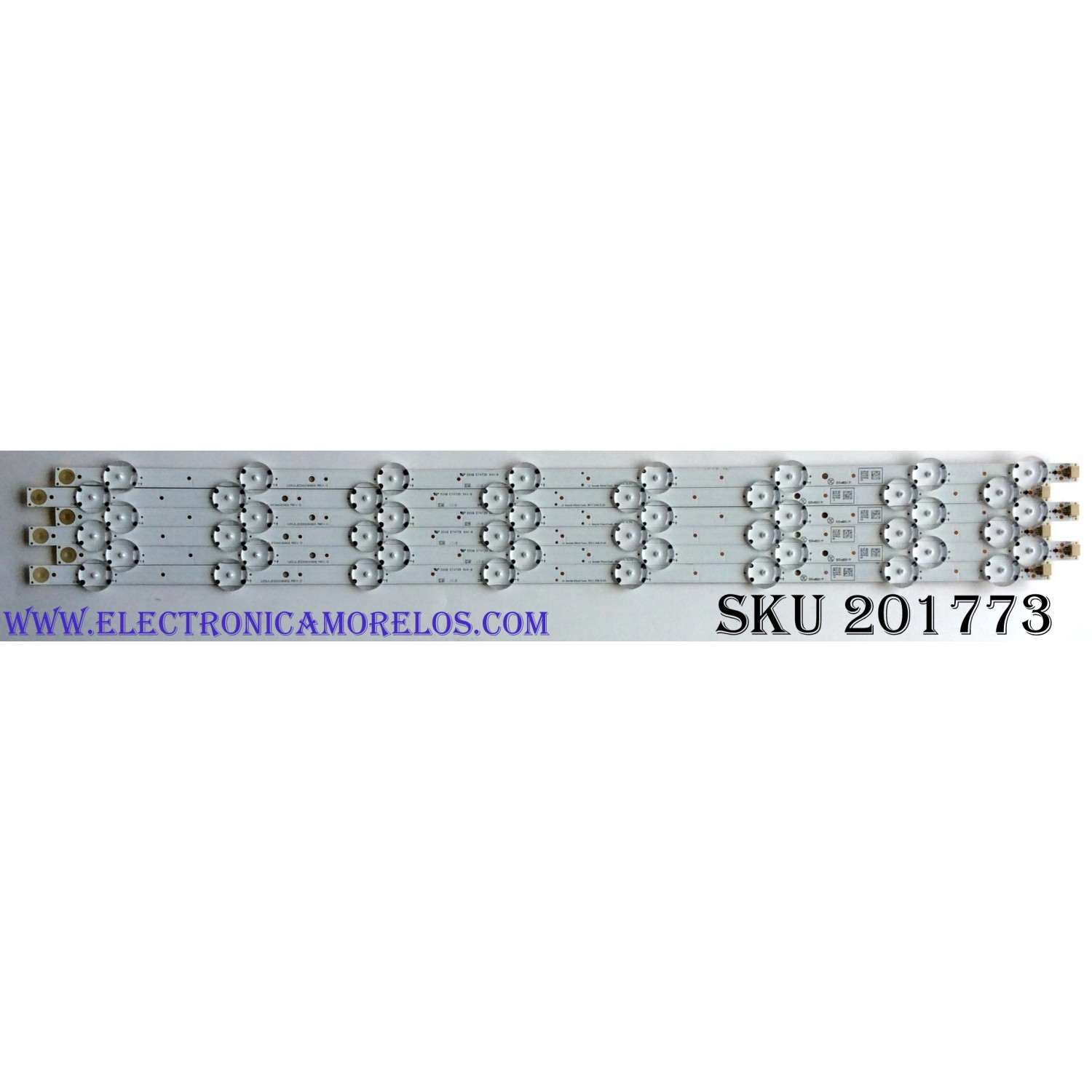KIT DE LED'S PARA TV (6 PIEZAS) / PHILIPS UDULED0GS065 REV.C / LG INNOTEK 55INCH FUNAI_REV.C / 55W8S1P / G065 / PANEL UADR2XH / UBDR1XH / MODELOS 55PFL5922/F8 / 55PFL5703/F7 / 55PFL5602/F7