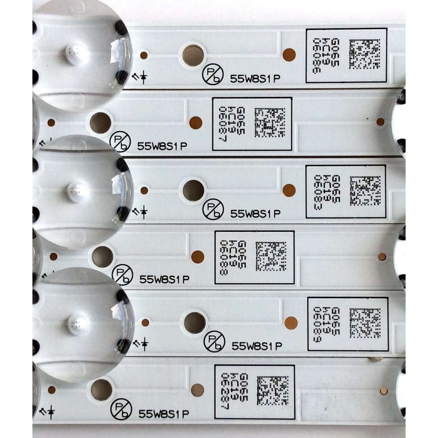 KIT DE LED'S PARA TV (6 PIEZAS) / PHILIPS UDULED0GS065 REV.C / LG INNOTEK 55INCH FUNAI_REV.C / 55W8S1P / G065 / PANEL UADR2XH / UBDR1XH / MODELOS 55PFL5922/F8 / 55PFL5703/F7 / 55PFL5602/F7 - Imagen 4