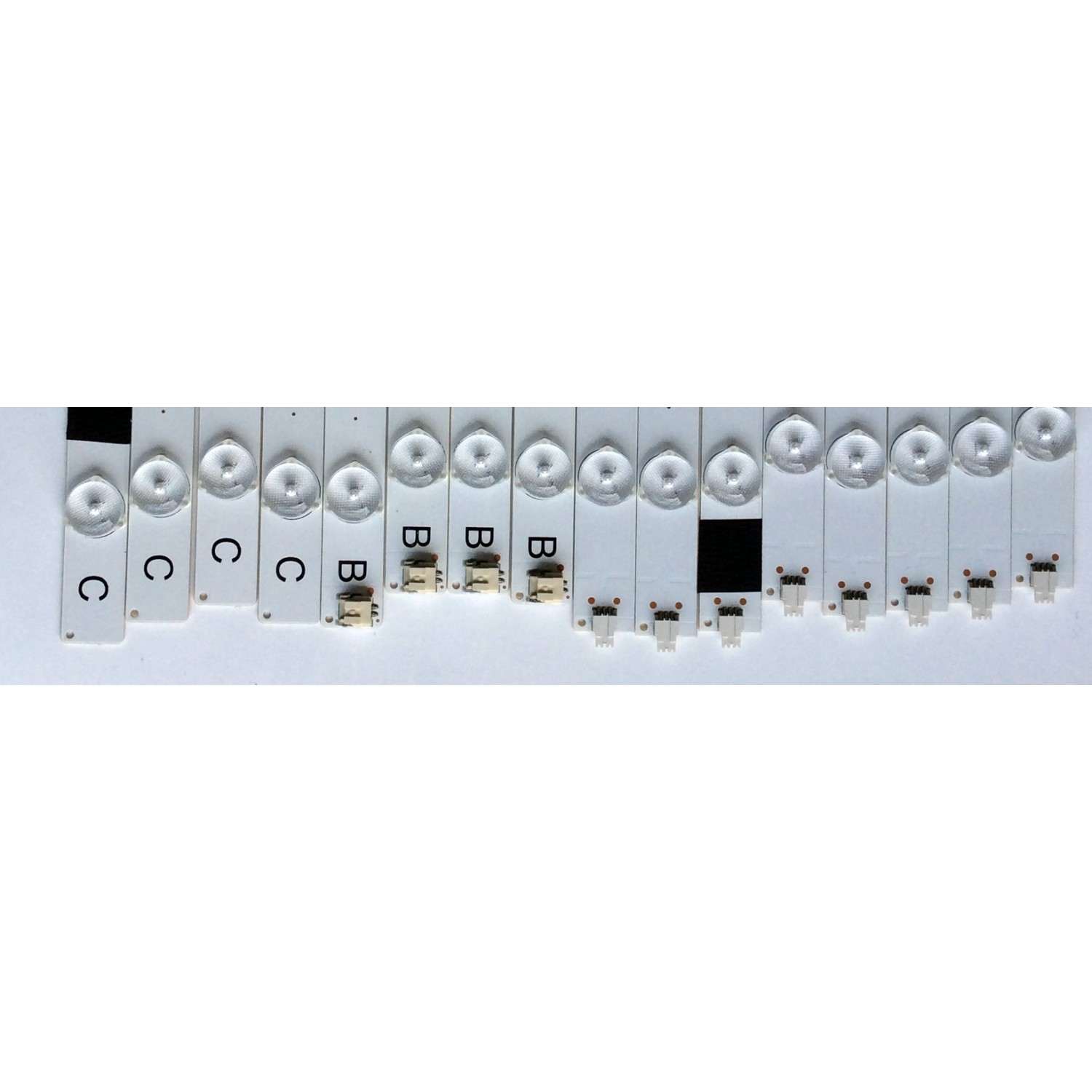 KIT DE LED'S PARA TV (16 PIEZAS) / JVC IC-E-VZAA65D390A / IC-F-VZAA65D390B / IC-F-VZAA65D390C / 098101022173 / 098101022174 / 098101022175 / F115MALP40F / E306084 / MODELO EM65FTR - Imagen 6