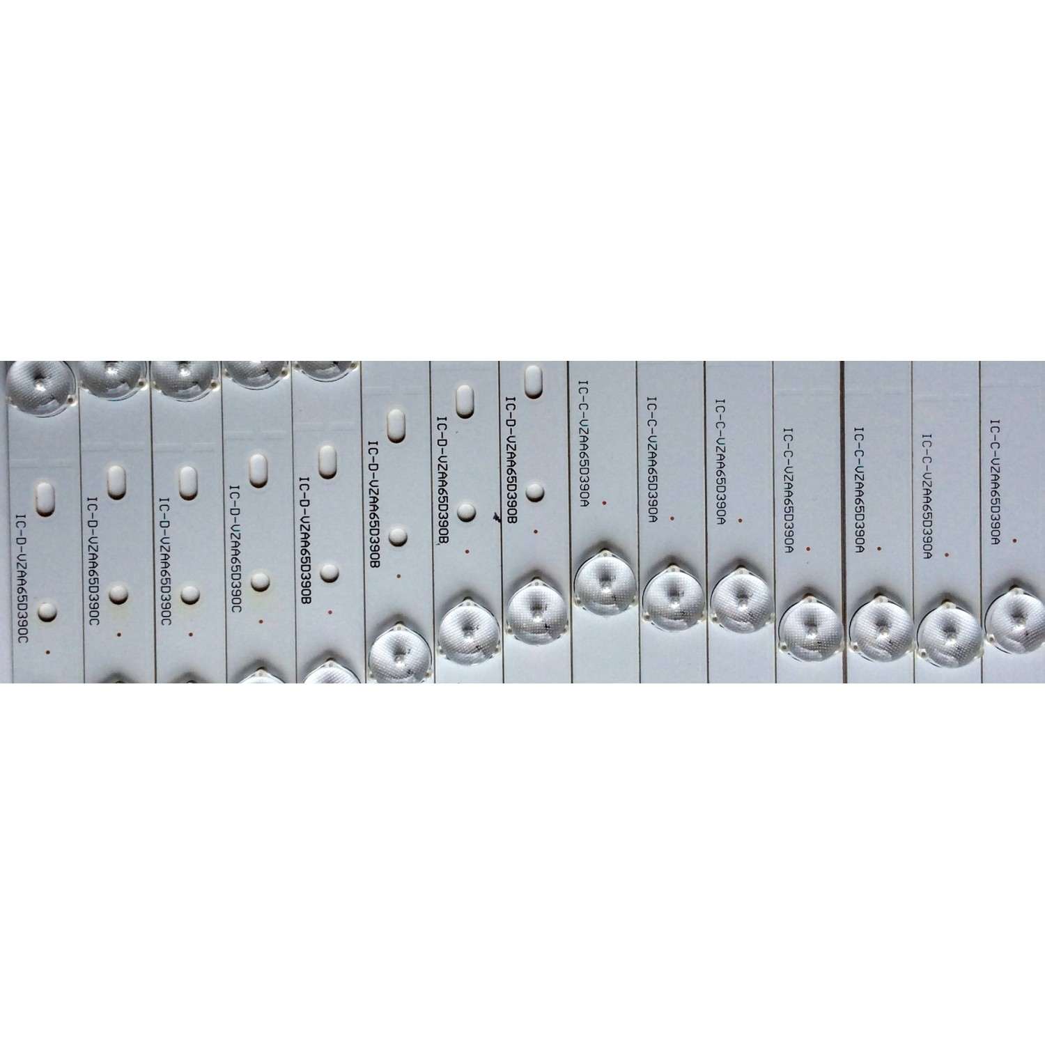 KIT DE LED'S PARA TV ((INCOMPLETO SOLO 15 PIEZAS)) / SHARP IC-C-VZAA65D390A / IC-D-VZAA65D390B / IC-D-VZAA65D390C / 098101022173 / 098101022174 / 098101022175 / F110M9LP45D / MODELO LC-65LE643U - Imagen 2