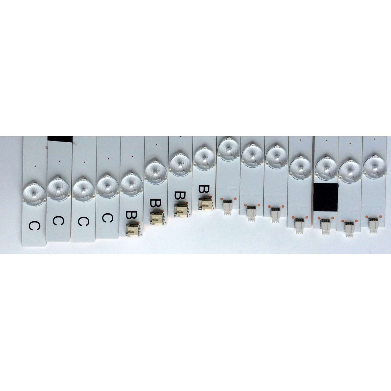 KIT DE LED'S PARA TV ((INCOMPLETO SOLO 15 PIEZAS)) / SHARP IC-C-VZAA65D390A / IC-D-VZAA65D390B / IC-D-VZAA65D390C / 098101022173 / 098101022174 / 098101022175 / F110M9LP45D / MODELO LC-65LE643U - Imagen 6
