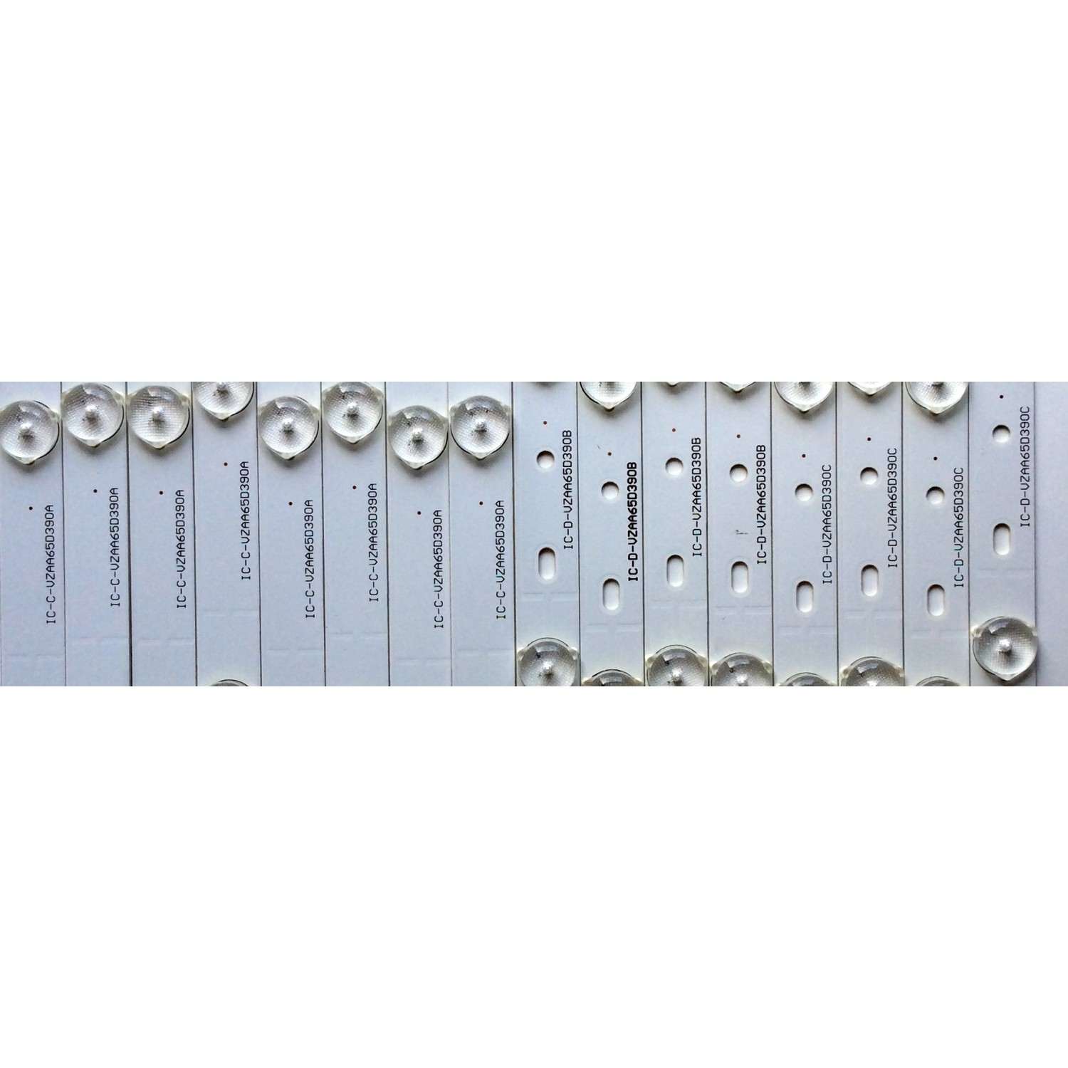 KIT DE LED'S PARA TV (16 PIEZAS) / JVC IC-C-VZAA65D390A / IC-D-VZAA65D390B / IC-D-VZAA65D390C / 098101022173 / 098101022174 / 098101022175 / PANEL T650HVN05.0XR-2 /  MODELO EM65FTR - Imagen 2