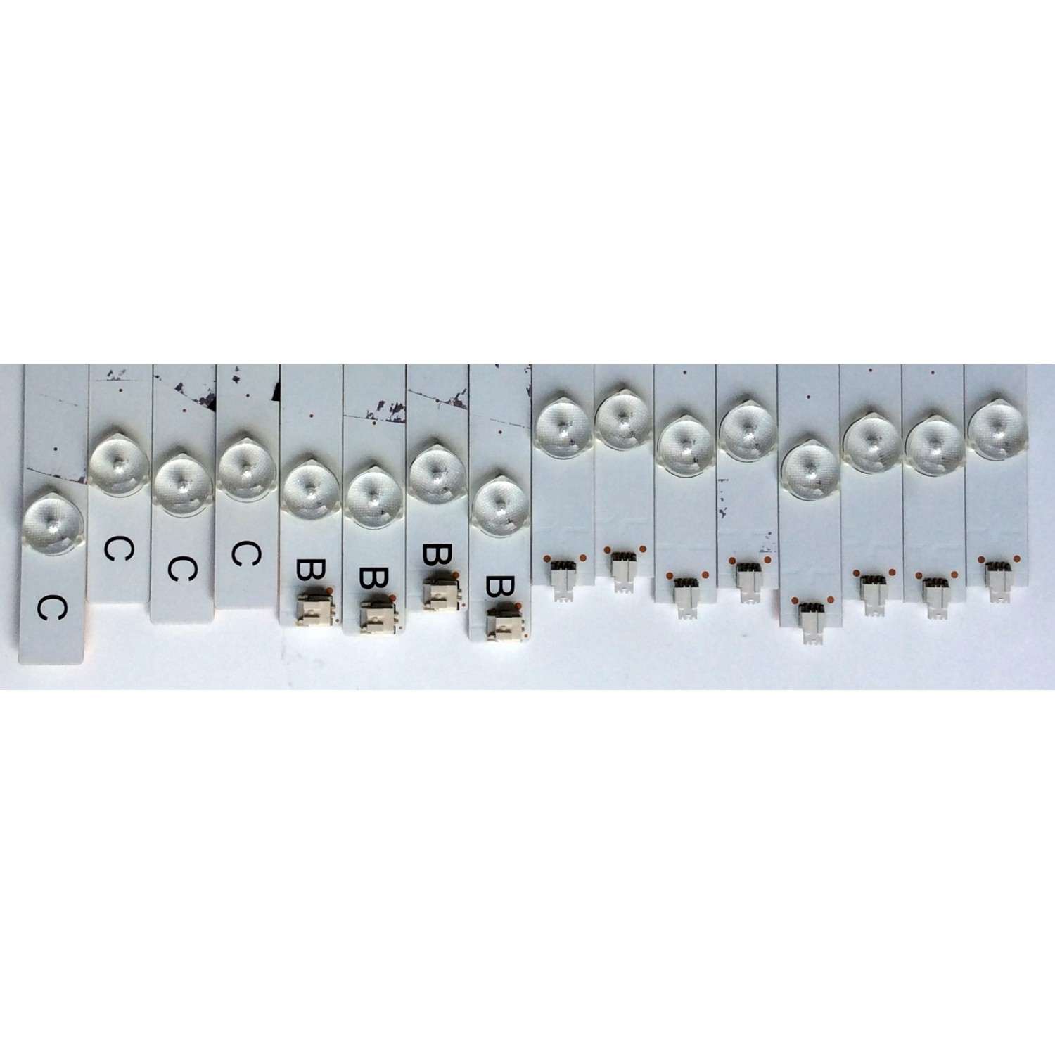 KIT DE LED'S PARA TV (16 PIEZAS) / JVC IC-C-VZAA65D390A / IC-D-VZAA65D390B / IC-D-VZAA65D390C / 098101022173 / 098101022174 / 098101022175 / PANEL T650HVN05.0XR-2 /  MODELO EM65FTR - Imagen 6