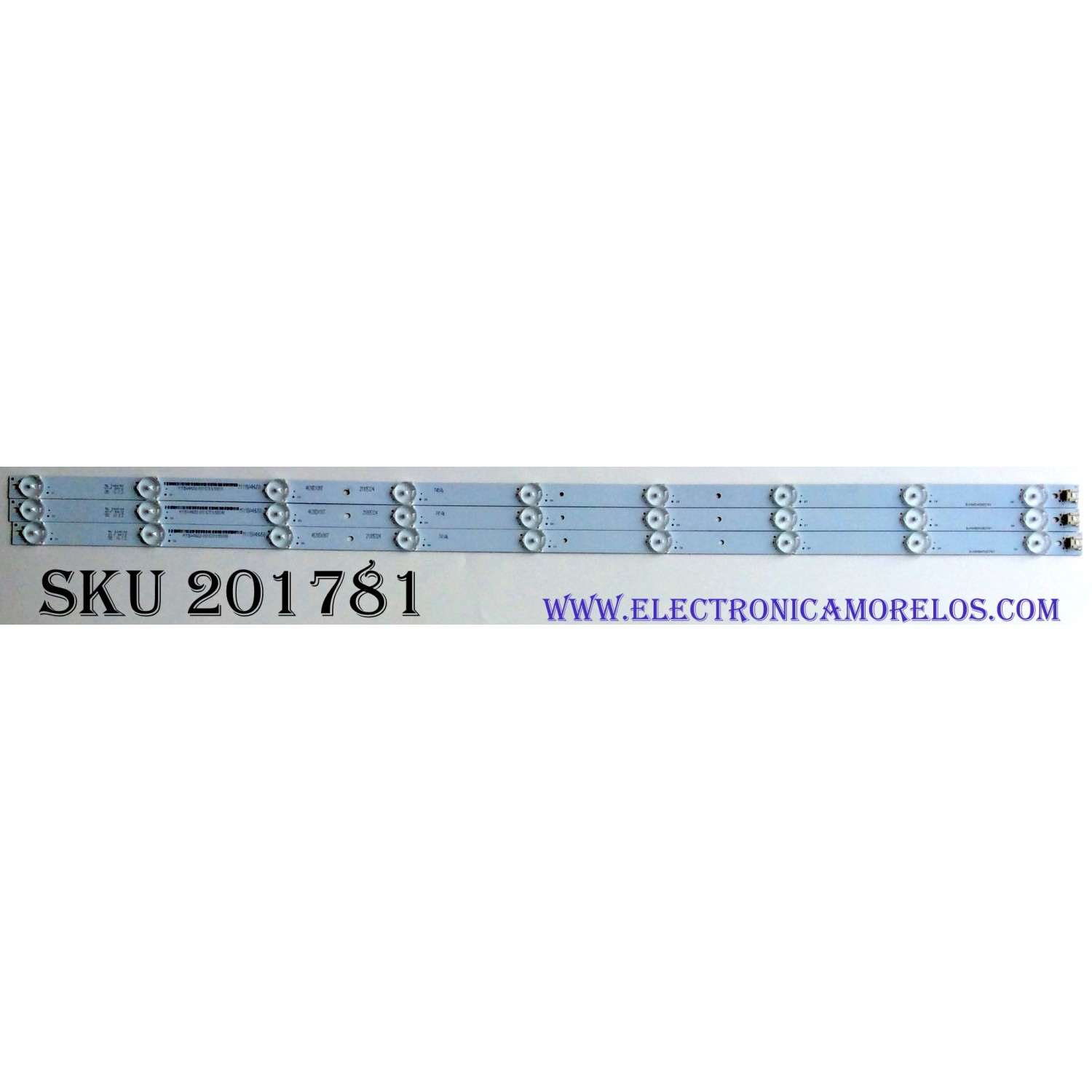 KIT DE LED'S PARA TV (3 PIEZAS) / B-HWBW39D741 / M111BA4HW50 / 4638DX007 / 21005324 / PANEL LC390TA2A / MODELO 