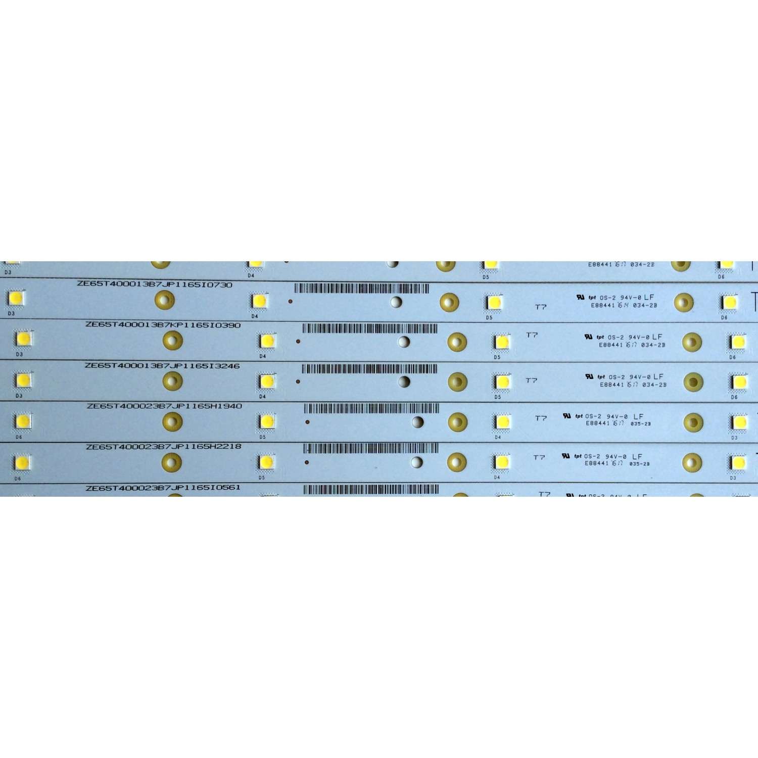 KIT DE LED'S PARA TV (16 PIEZAS) / T650QVF06.1 V1 / E88441 / ZE65T400023C7 / PANEL T650QVF06 / MODELO P65-C1 - Imagen 3