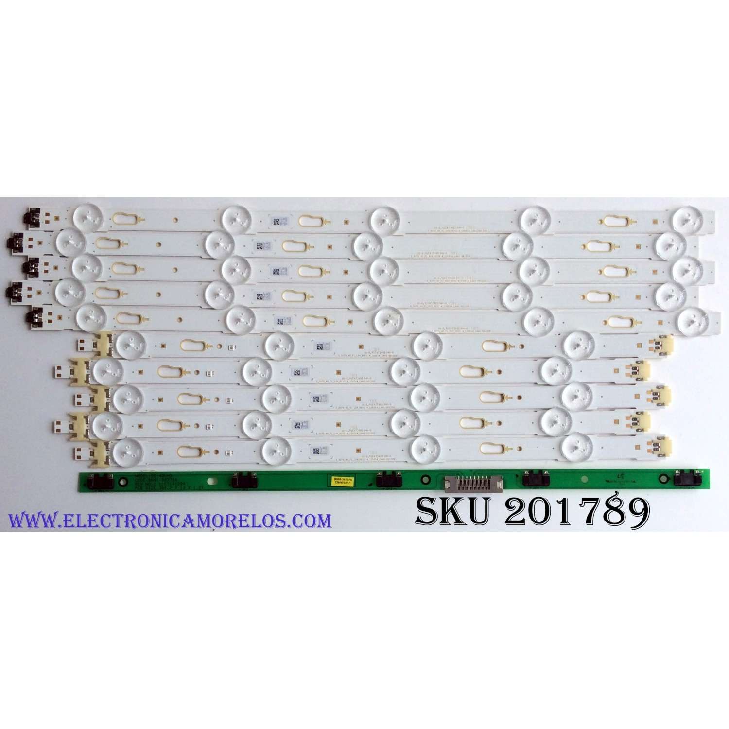 KIT DE LED'S PARA TV (10 PIEZAS) / SAMSUNG 34791A / 34792A / LM41-00117B / 00117C / PANEL'S CY-GK040HGLV / CY-WJ040HGLV1H / CY-GJ040FLLV1H / CY-GJ040HGLVGH / CY-GJ040HGLVDH / CY-GJ040HGLVFH / MODELOS UN40MU6300 / UA40JU6000 / UN40JU650 / UA40KU7000