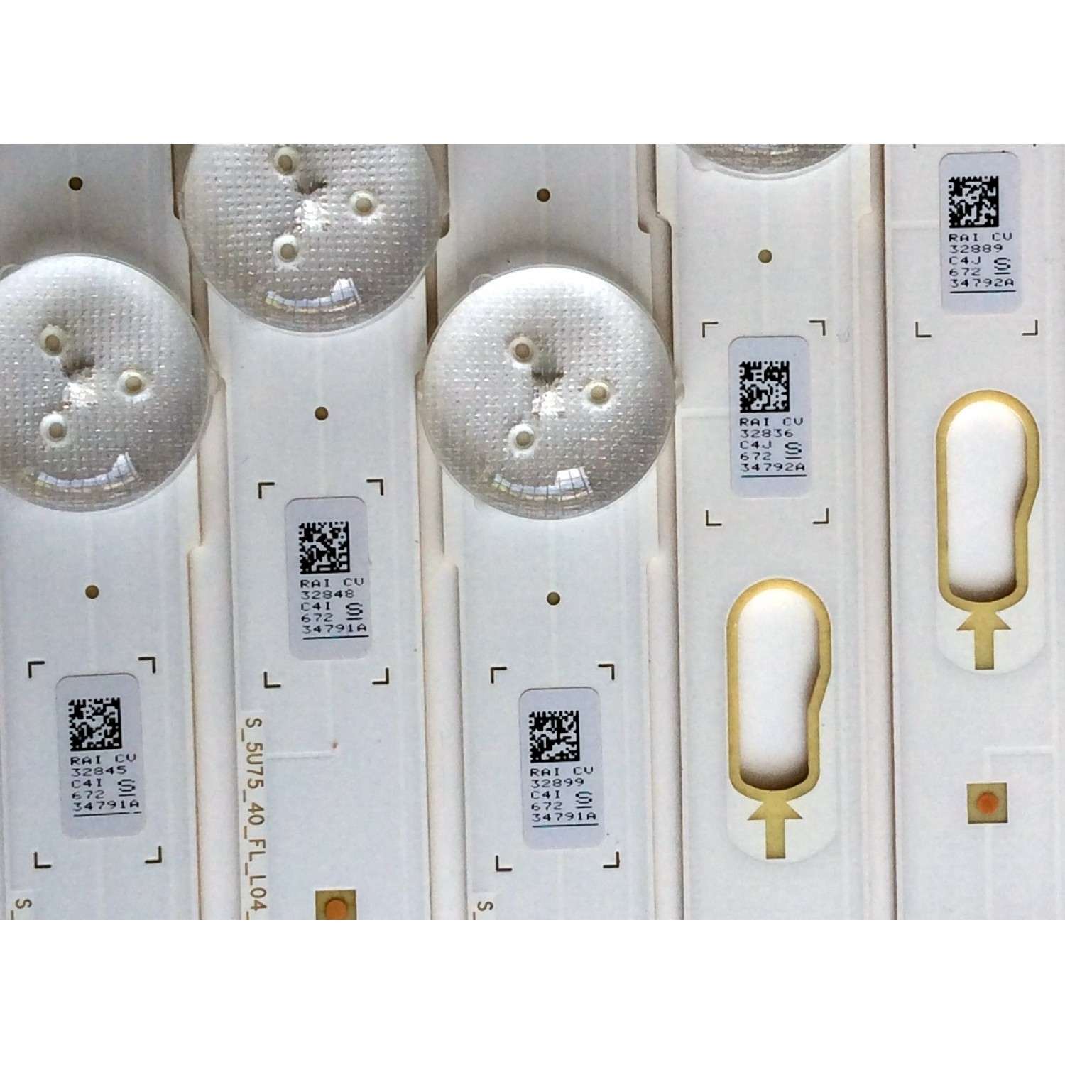 KIT DE LED'S PARA TV (10 PIEZAS) / SAMSUNG 34791A / 34792A / LM41-00117B / 00117C / PANEL'S CY-GK040HGLV / CY-WJ040HGLV1H / CY-GJ040FLLV1H / CY-GJ040HGLVGH / CY-GJ040HGLVDH / CY-GJ040HGLVFH / MODELOS UN40MU6300 / UA40JU6000 / UN40JU650 / UA40KU7000 - Imagen 5