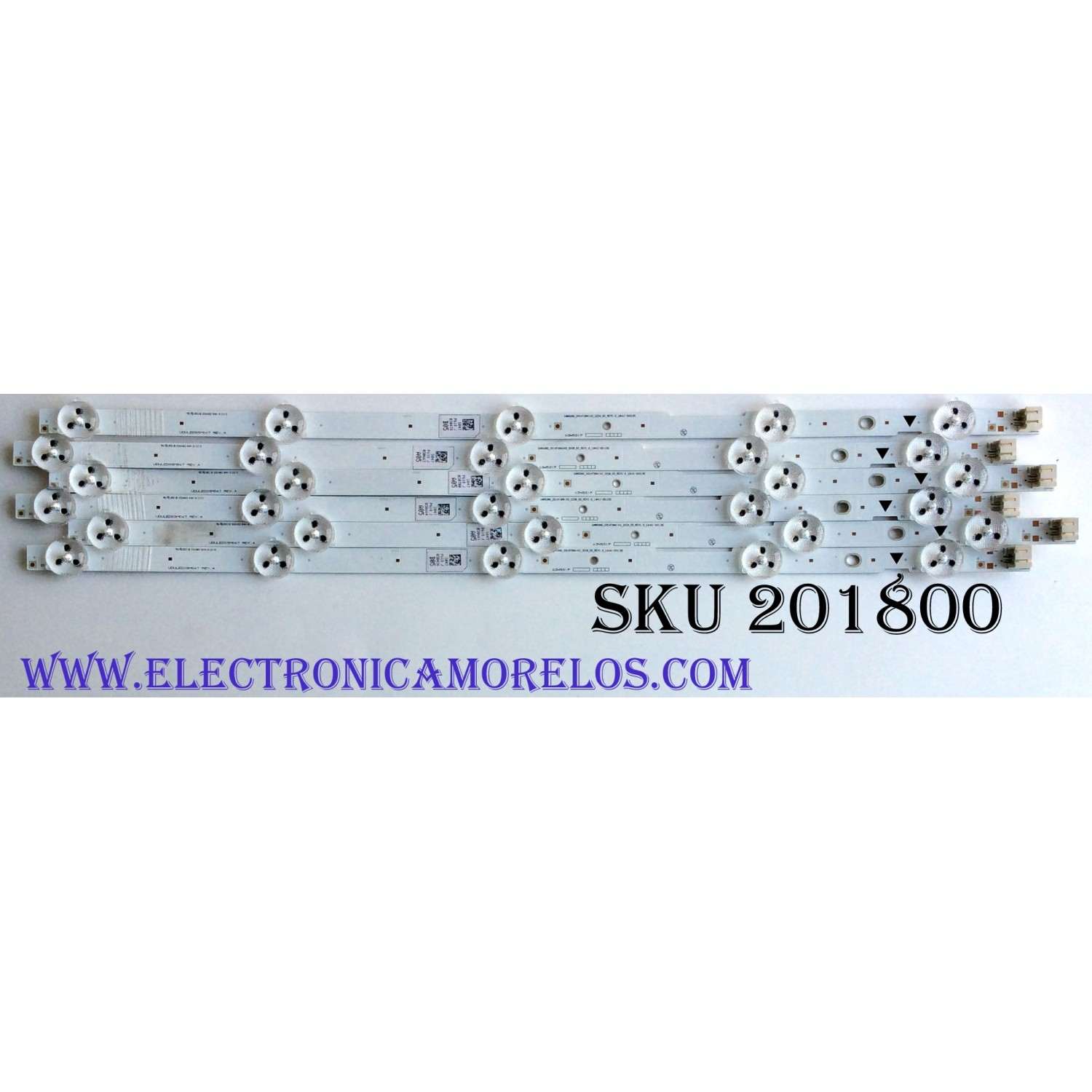 KIT DE LED'S PARA TV (6 PIEZAS) / MAGNAVOX UDULED0SM047 / LM41-00119C / UDULED0SM047 REV.A / E52483 / 150525 / SAMSUNG_2014FUNAI43_3228_05_REV1.0_LM41-00119C / PANEL LC430DUY (SH)(A1) / MODELOS 43ME345V / F7 DS1 / 43ME345V/F7 DS1 / 43MV314X / F7 DS1