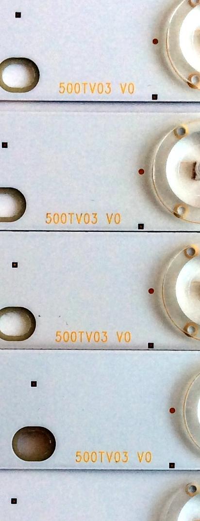 KIT DE LED'S PARA TV (8 PIEZAS) / INSIGNIA 500TV03 V0 / CX-50S12E01 / E74739 / CX-50S12E01-3DDN2-0-T-522 / PANEL T500HVN07.5 / 96.50S12.C01 / PANEL NS-50D420NA16 - Imagen 5
