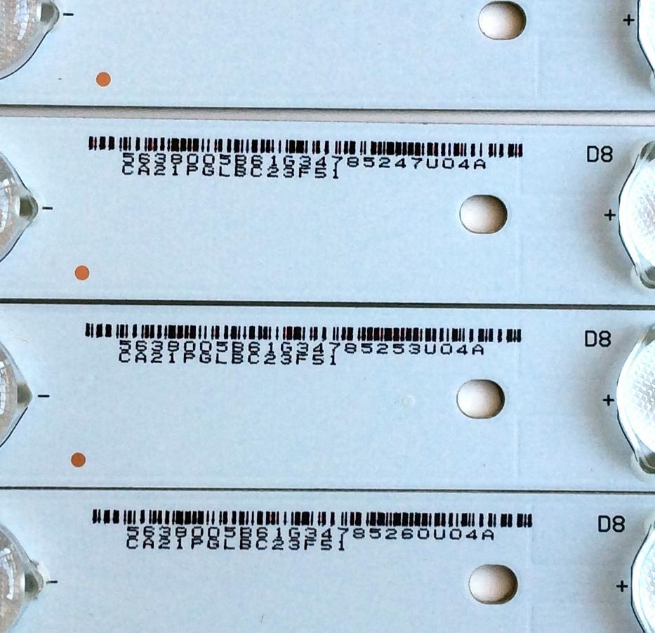 KIT DE LED'S PARA TV (12 PIEZAS) / HISENSE 1179736 / SVH550AQ0 / PC64438 / E320262 / SVH550AQ0_Rev00_RJW1_7LEDX10_161108 / PANEL HD550K3U52\S6\GM\CKD\ROH / MODELO 55H60 - Imagen 8